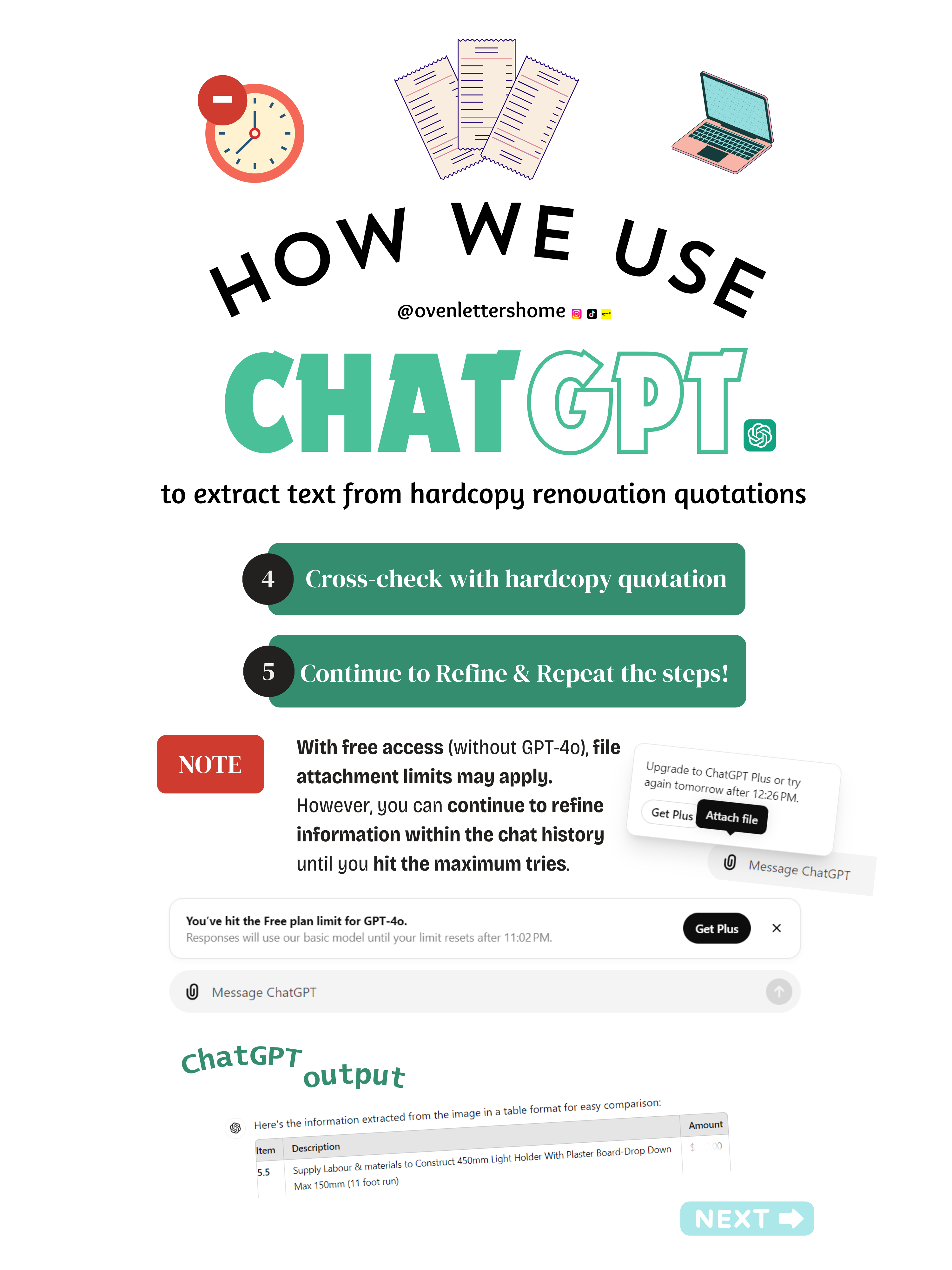 ChatGPT Hack: Compare Hardcopy Renovation Quotation FAST!