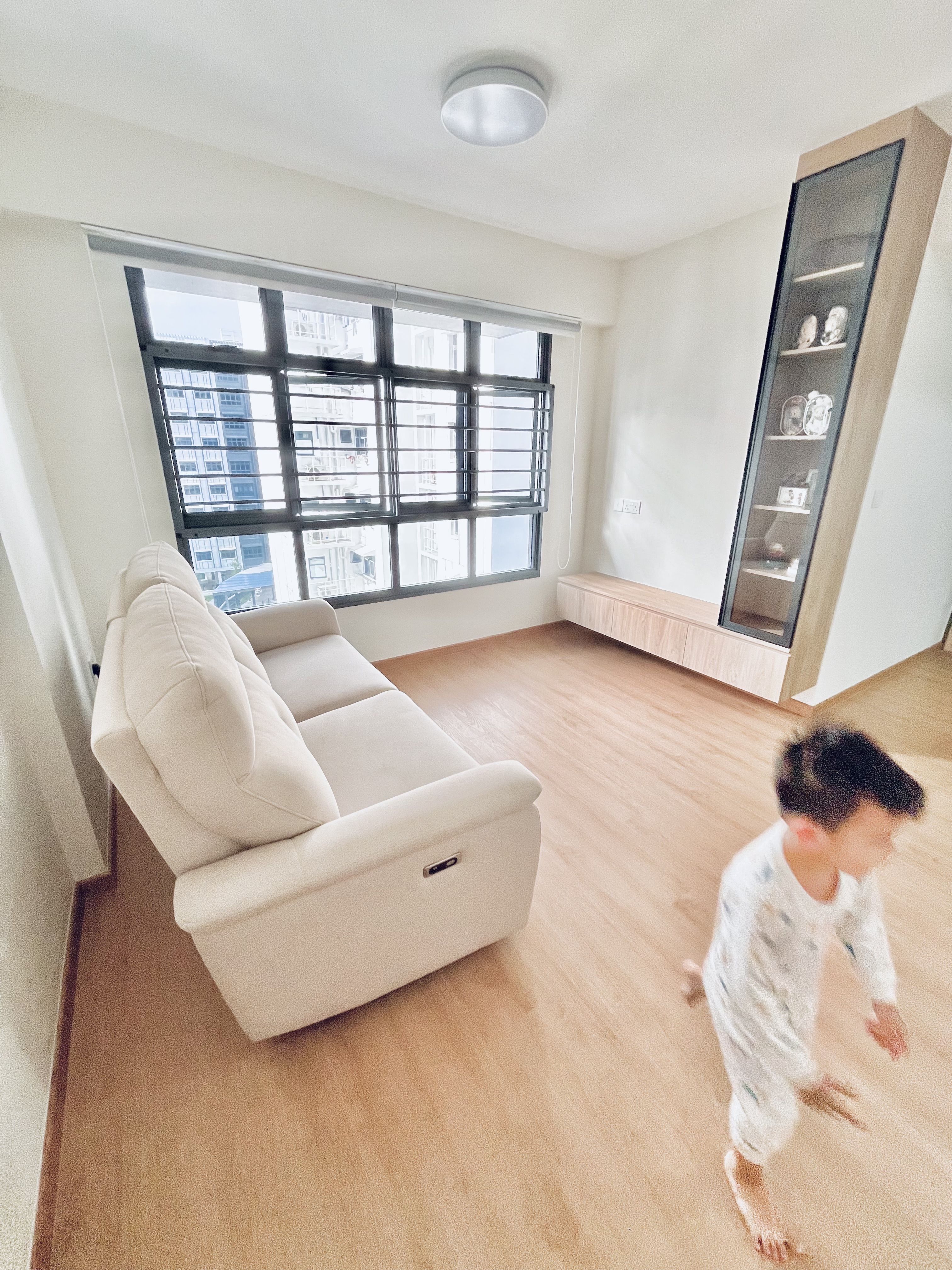 3 Room BTO mix of Jap/Scandi. Renovation cost 35k. 2 adult+1 kid