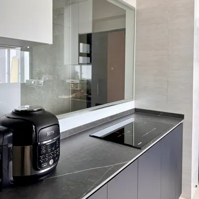 Customer home photo 1: A Wall That Can’t Be Moved… Make It Intentional | Tampines BTO