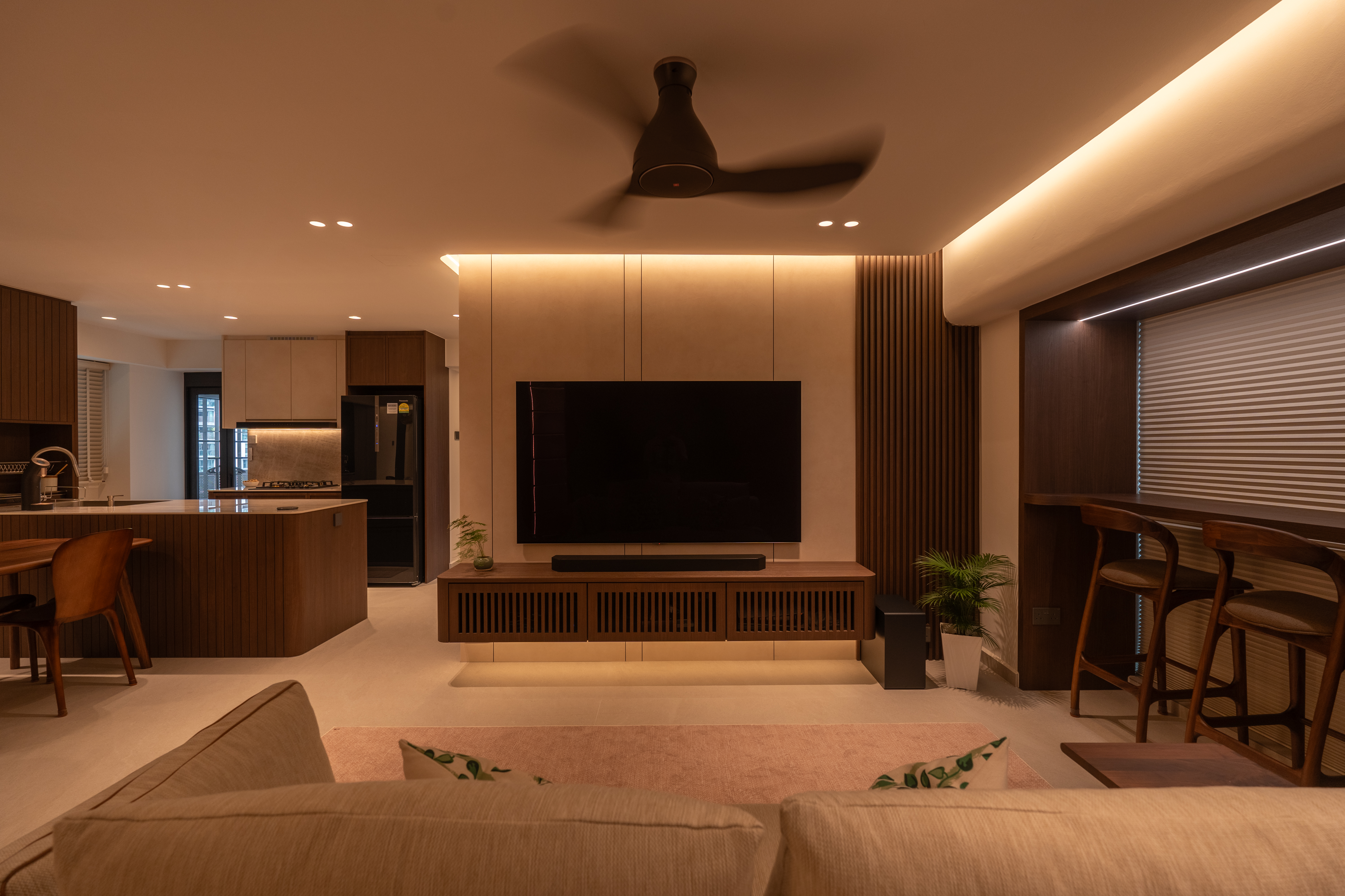 Earthy Tones, Effortless Living: Our Open-Concept Sanctuary