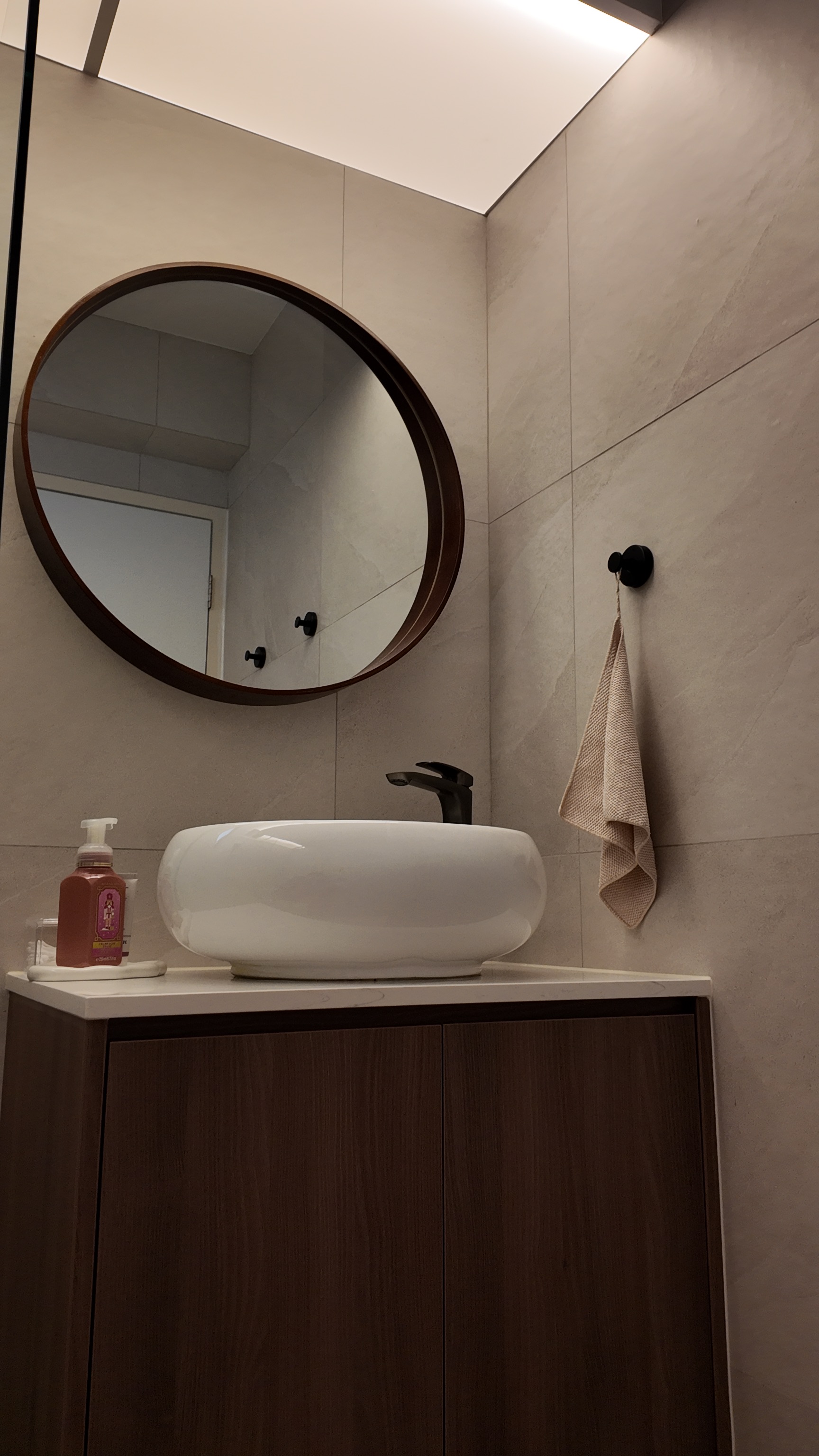 Our bathroom reveal✨ Keeping it simple & functional. No edits.