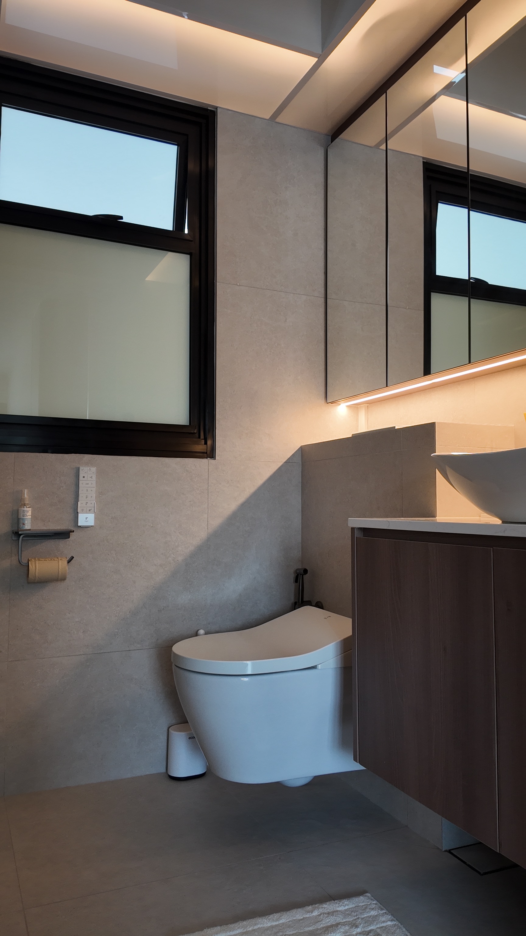 Our bathroom reveal✨ Keeping it simple & functional. No edits.