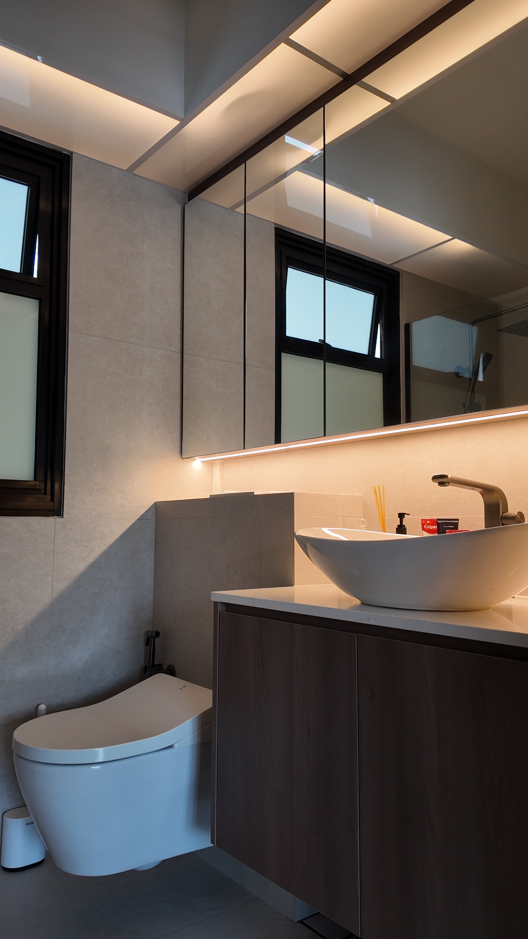 Our bathroom reveal✨ Keeping it simple & functional. No edits.