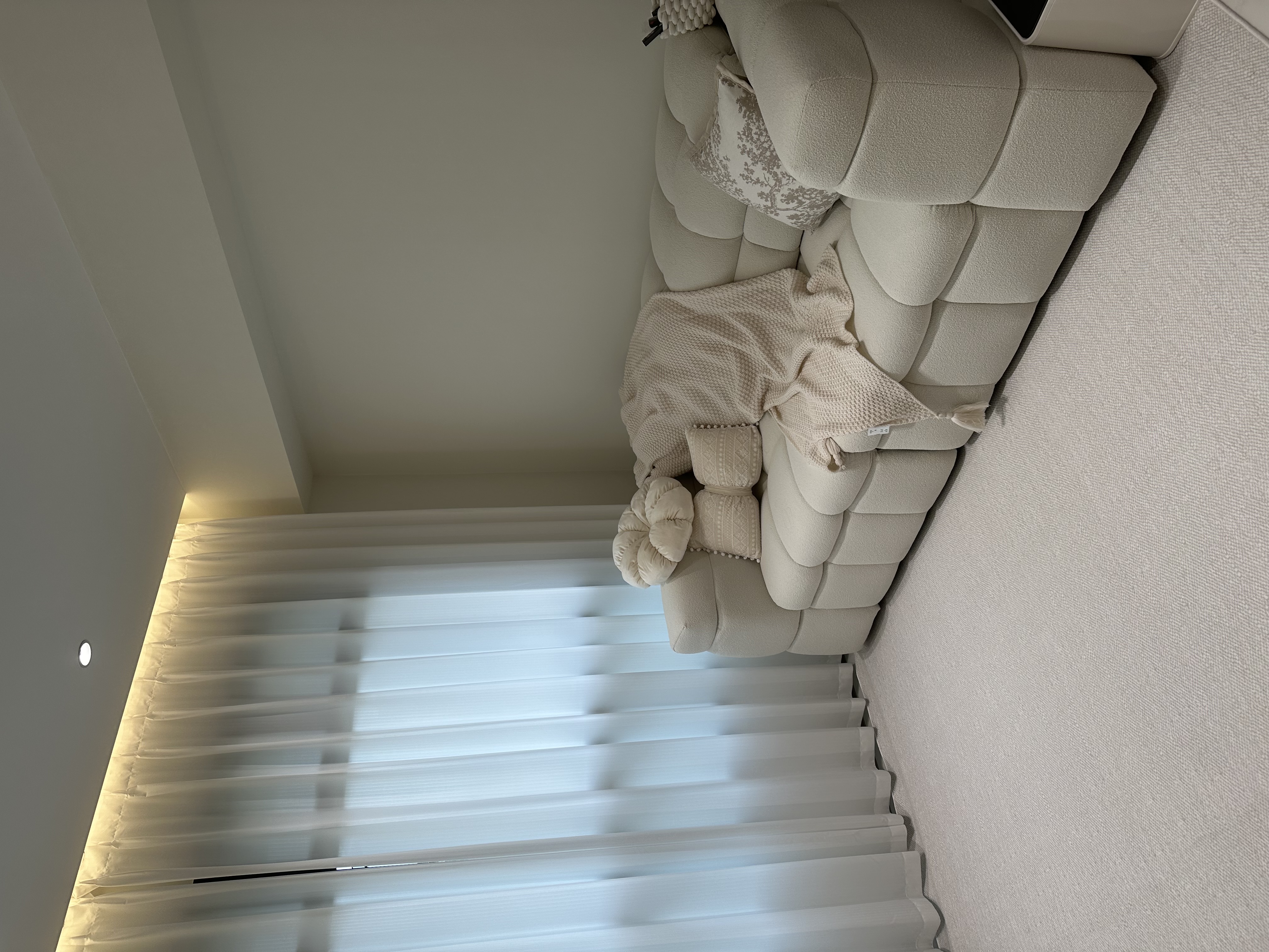 Our cosy living room — a space that brings us warmth and comfort.