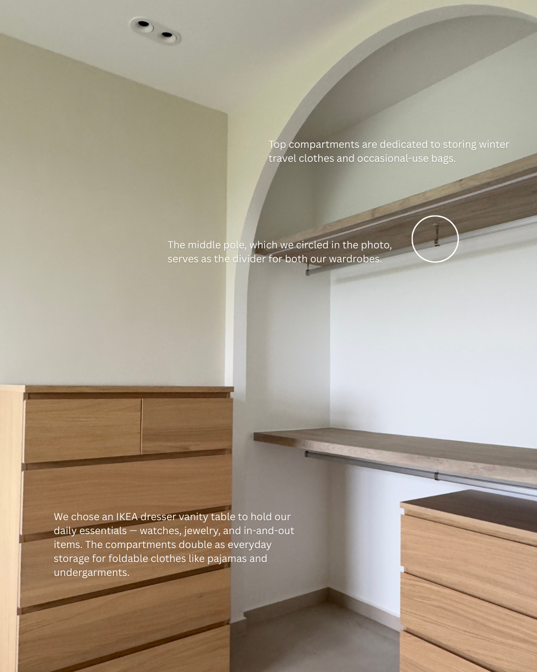 Our flexible wardrobe design