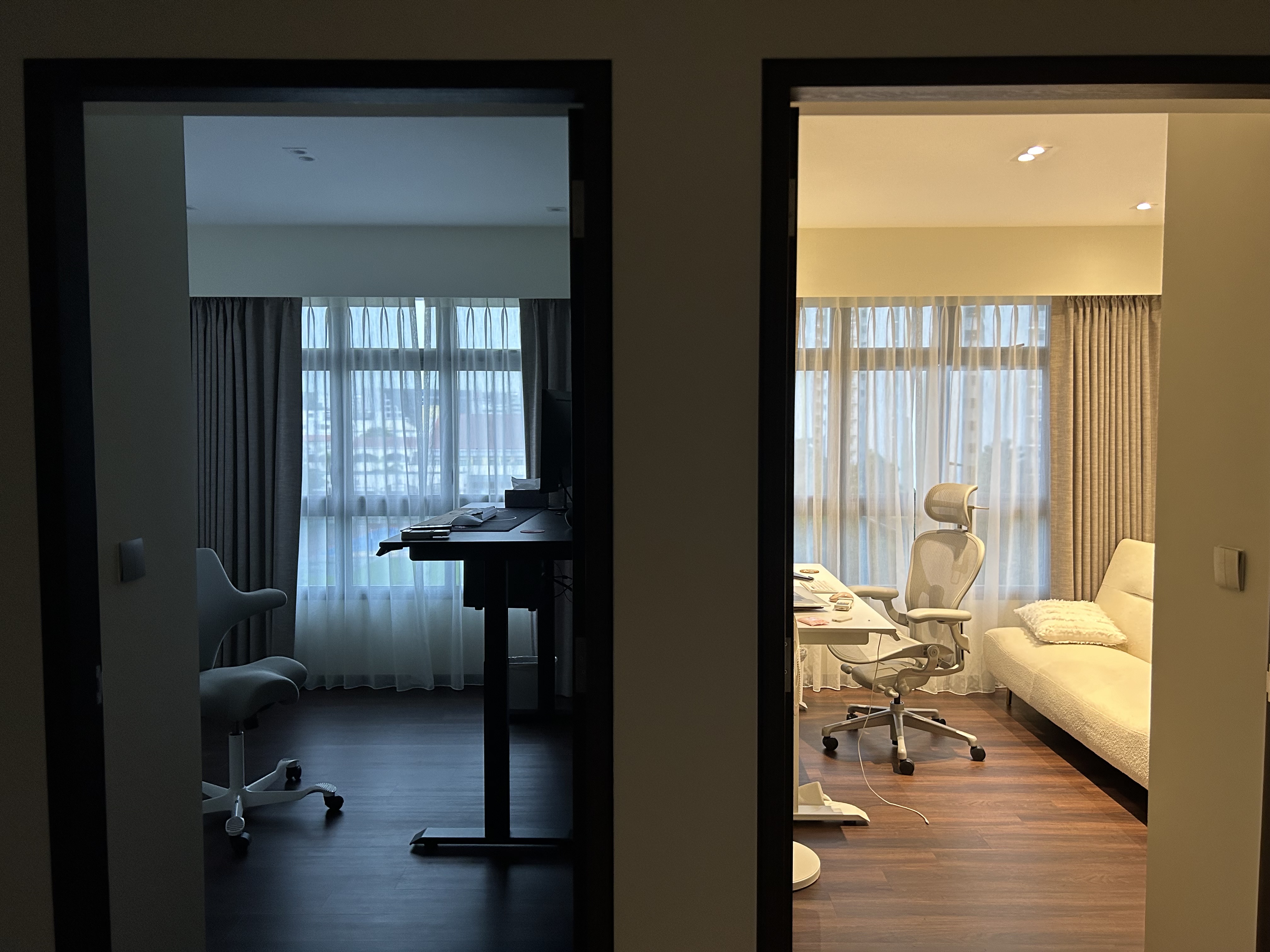🌓 night and day: a look at our two common rooms!