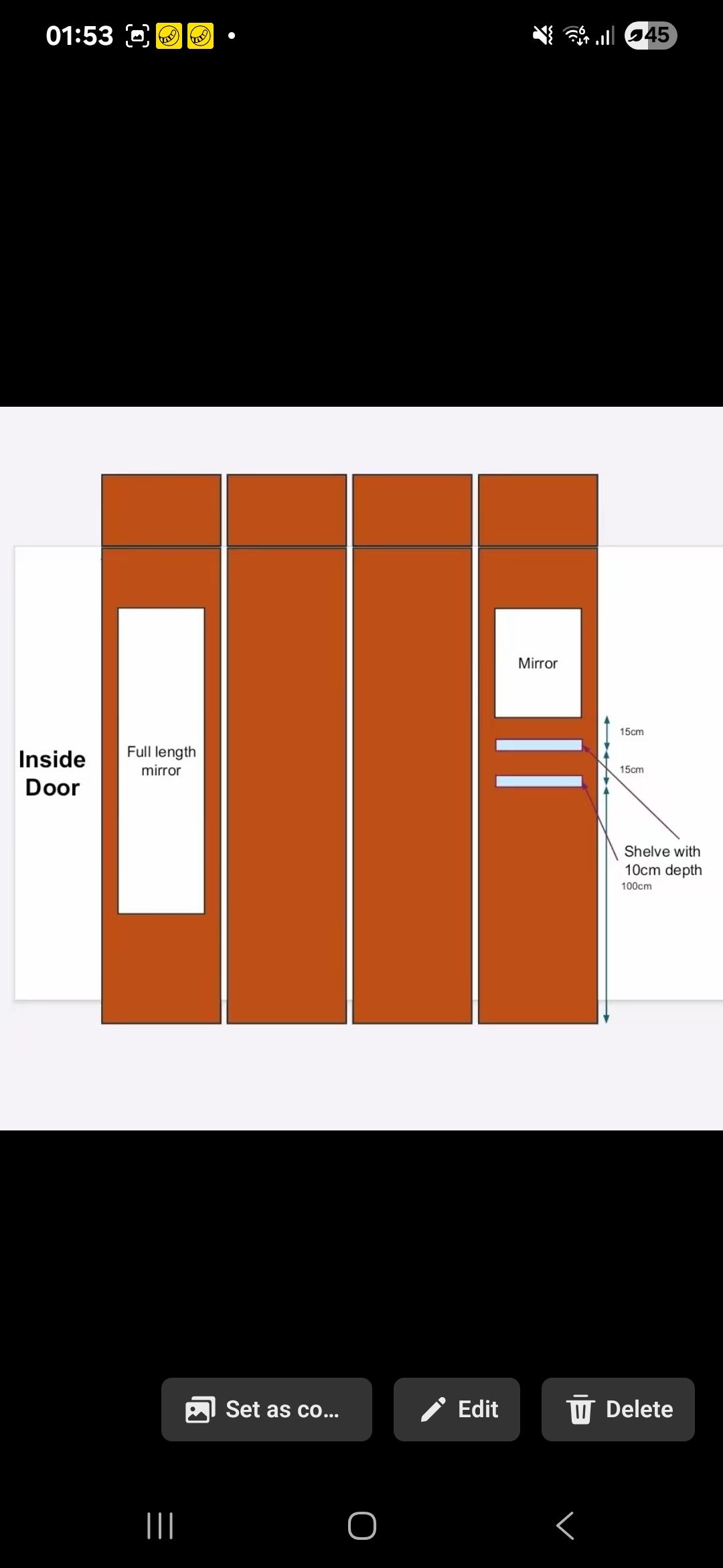 Planned my wardrobe using PowerPoint