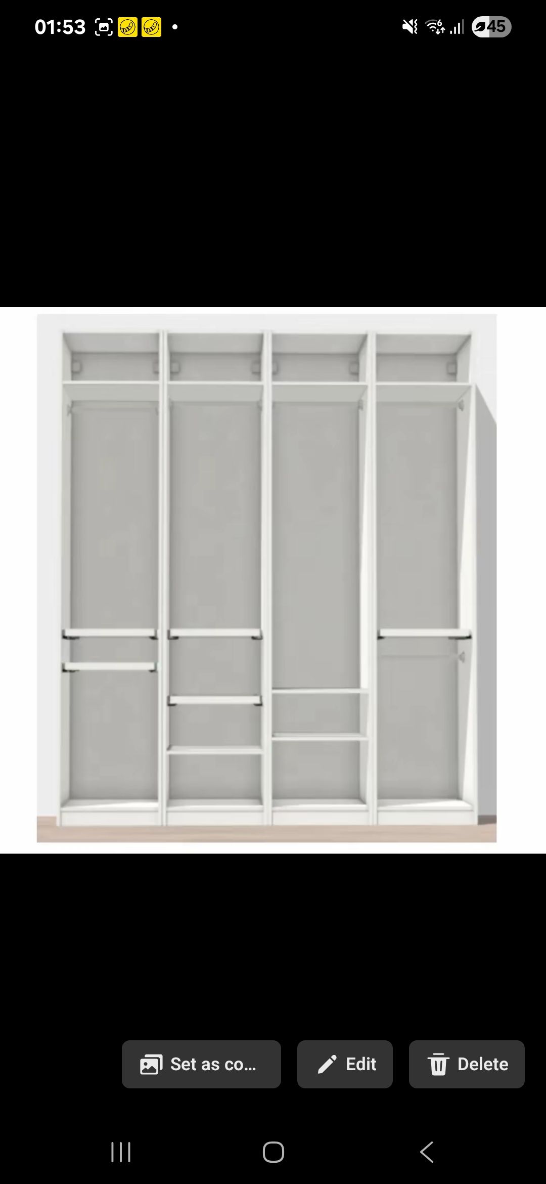 Planned my wardrobe using PowerPoint
