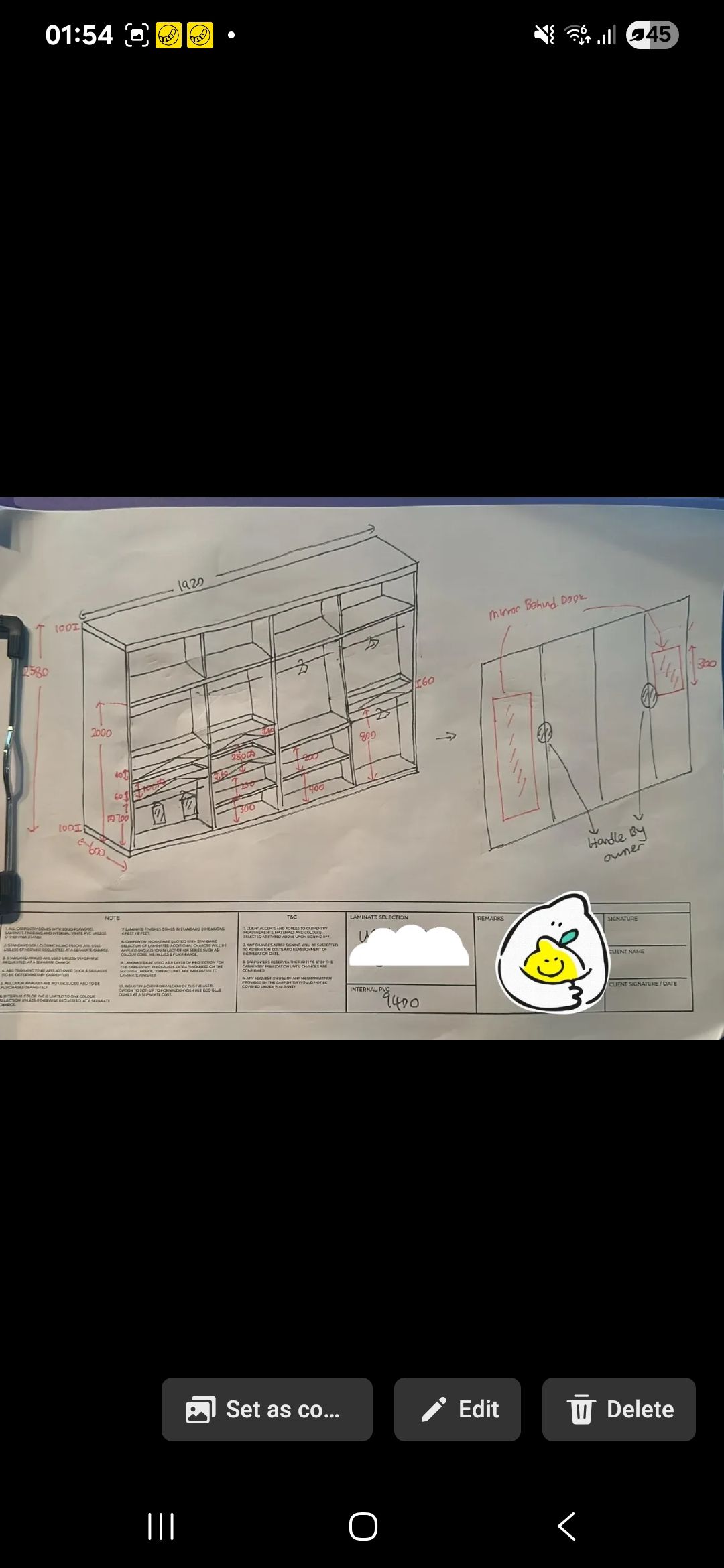 Planned my wardrobe using PowerPoint