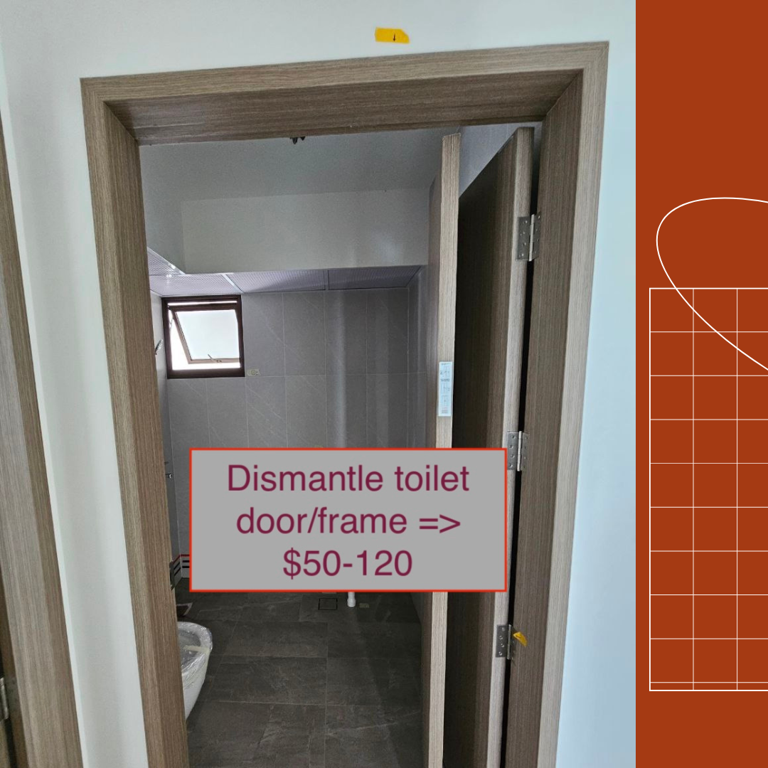 First-timer HDB 4 room hacking costs breakdown