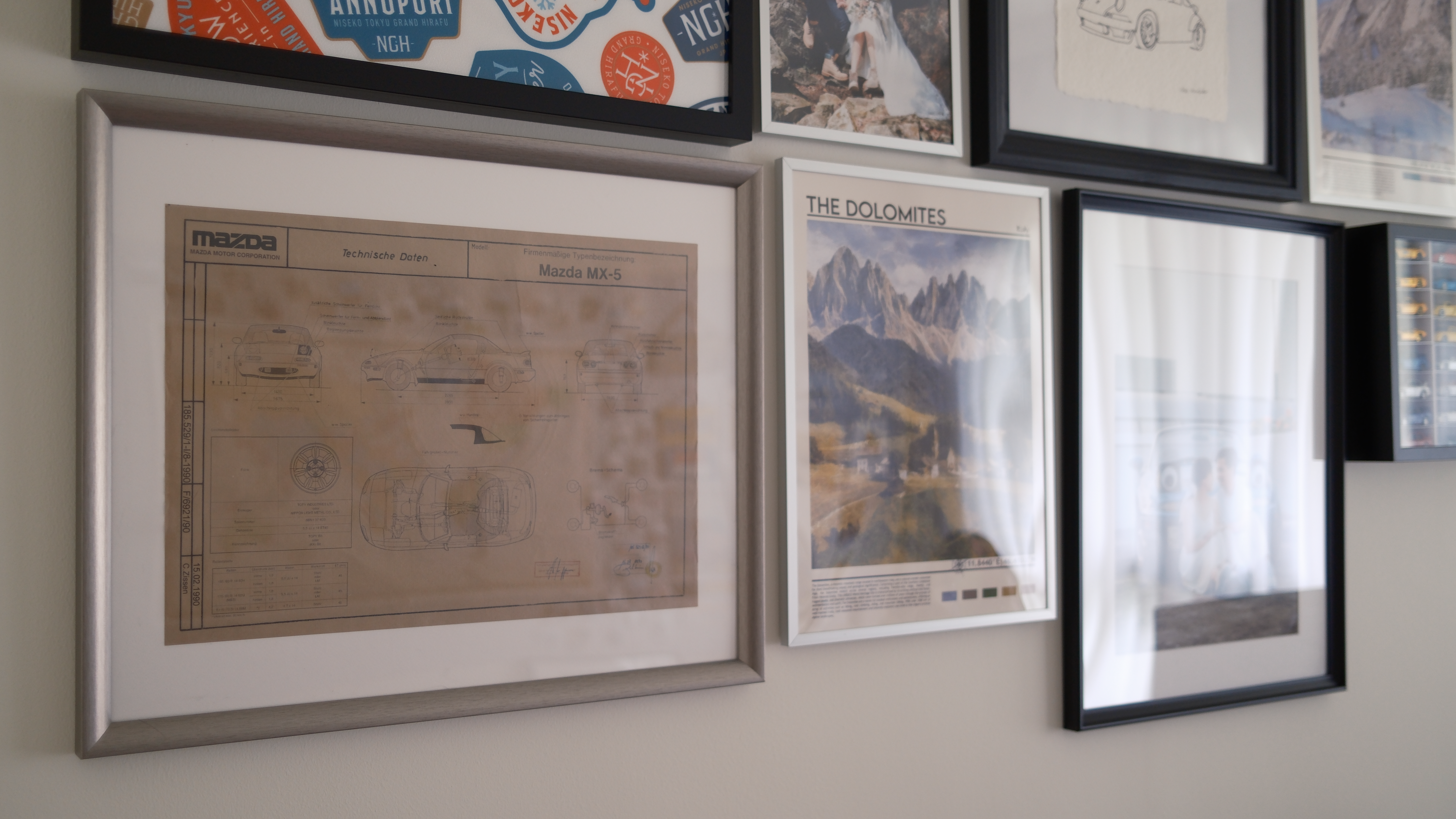 Our Car and Travel Themed Gallery Wall