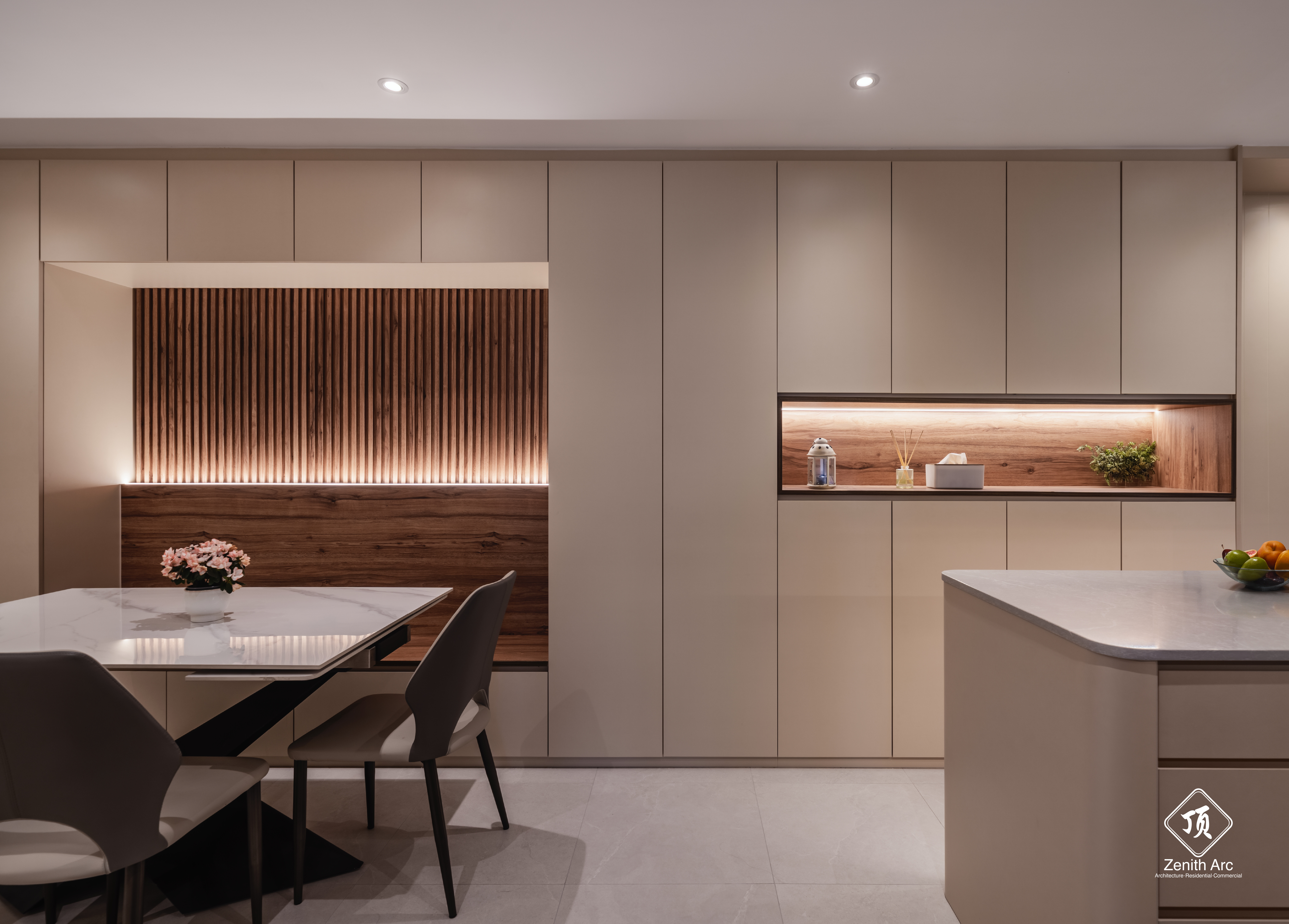🇸🇬Modern Wabi Sabi, curve design with a luxurious touch