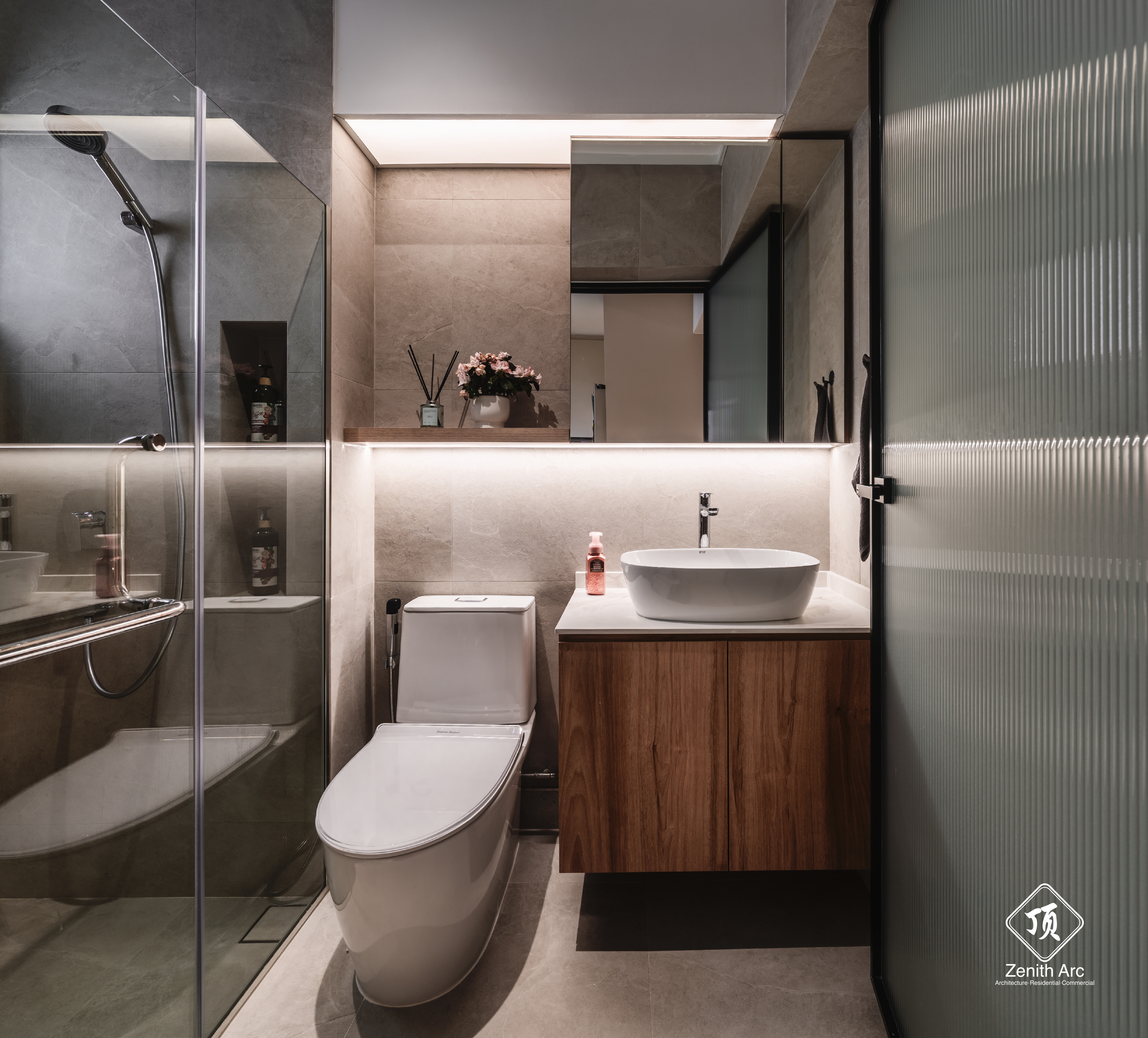 🇸🇬Modern Wabi Sabi, curve design with a luxurious touch