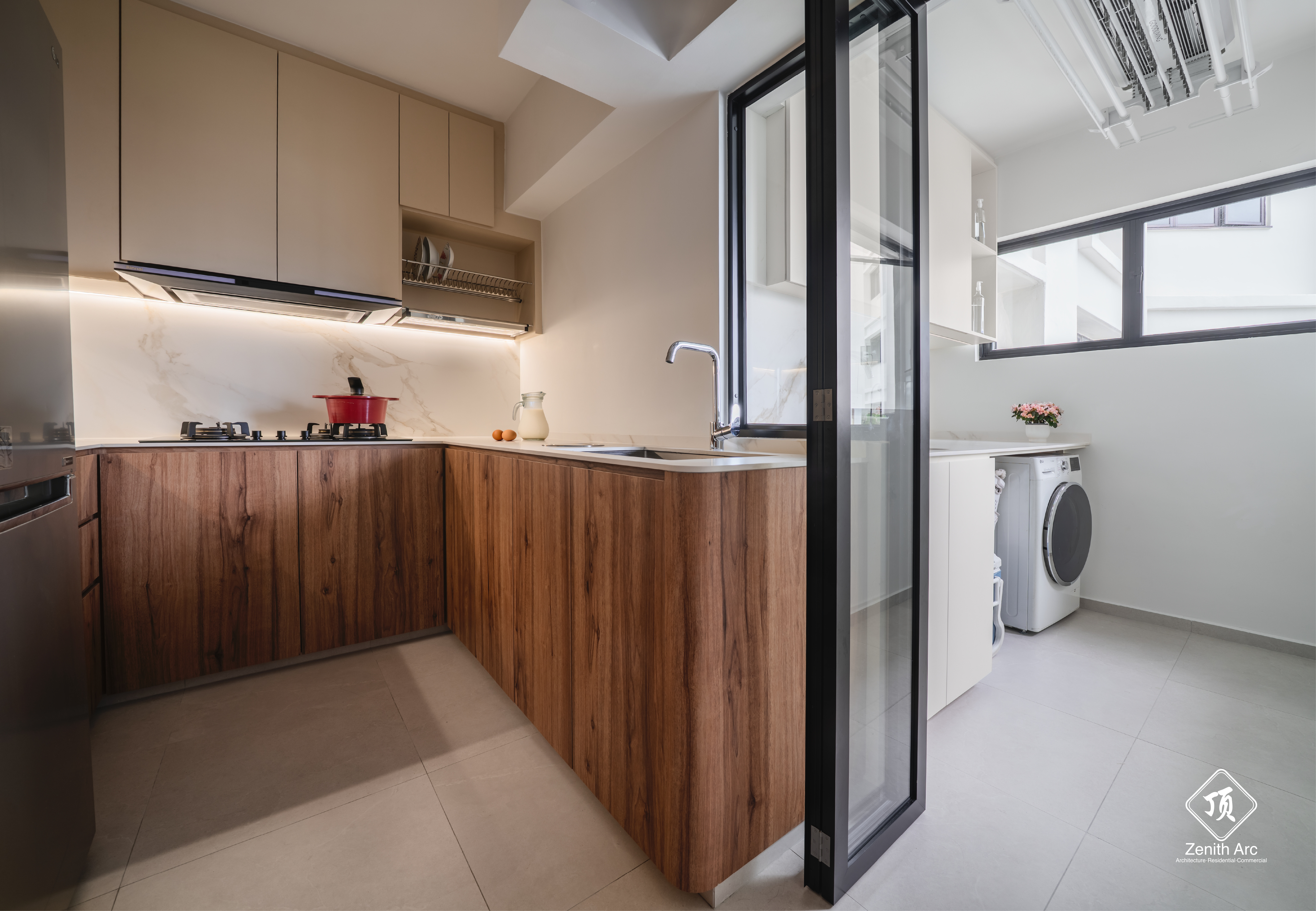 🇸🇬Modern Wabi Sabi, curve design with a luxurious touch