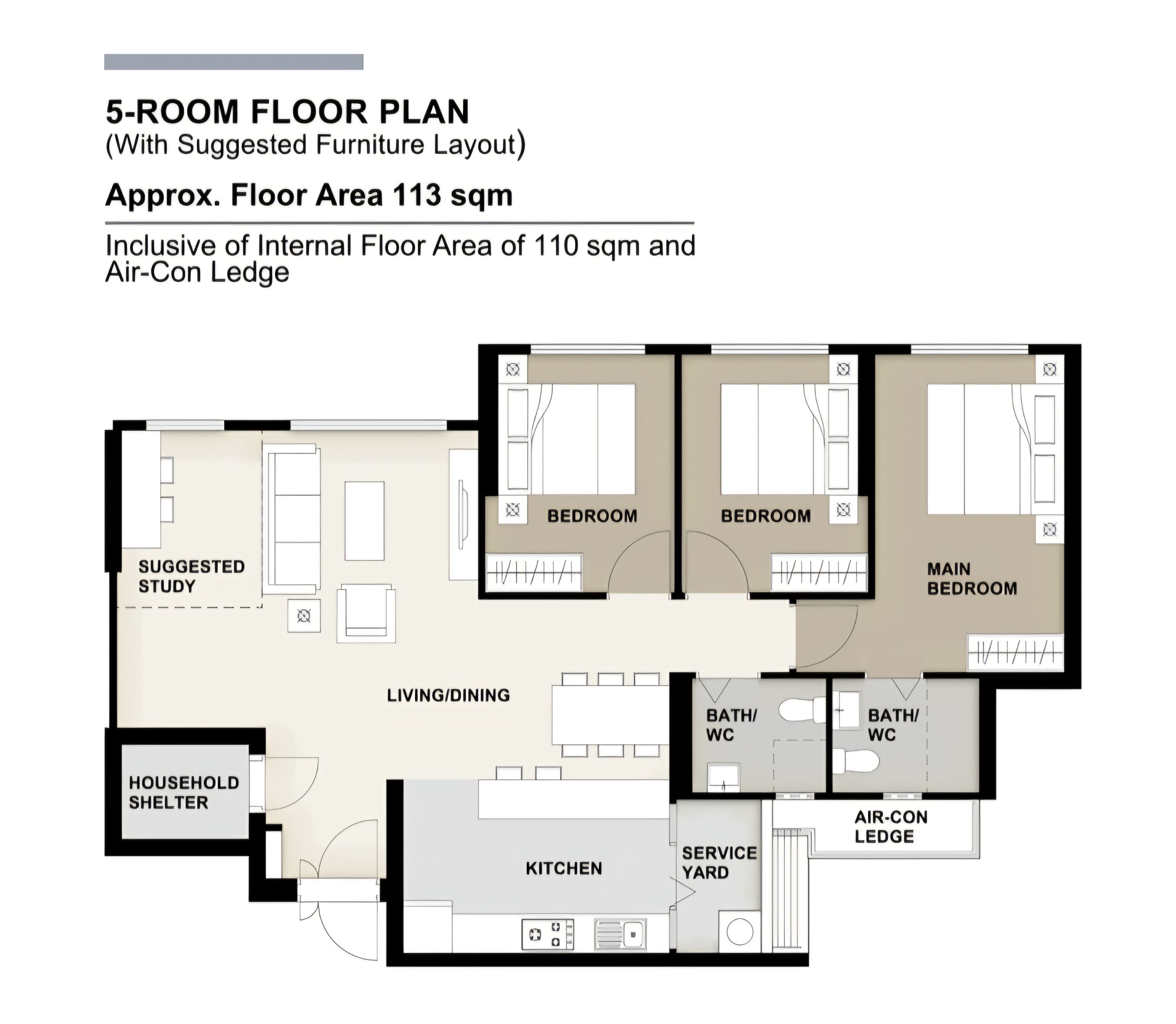 5 room Floorplan