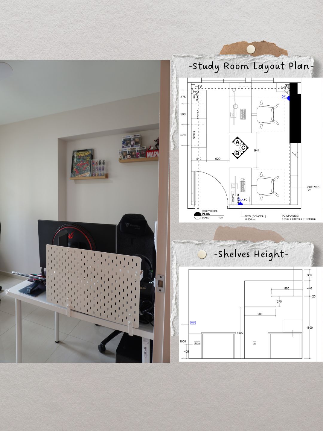 Our Study / Work Corner 💻 | Flexible & Functional