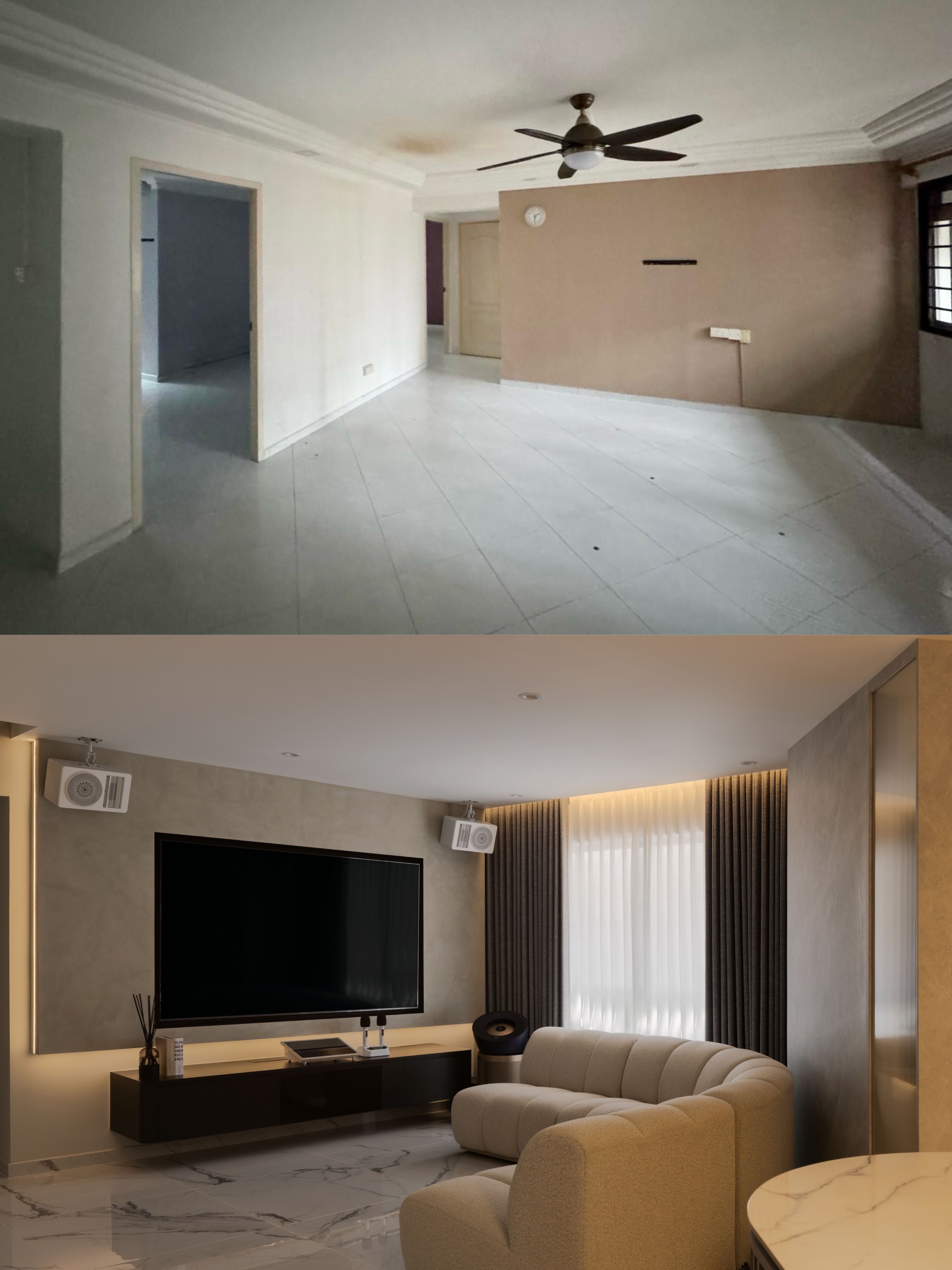 Before and After of our Home Renovation 🏠🔨✨