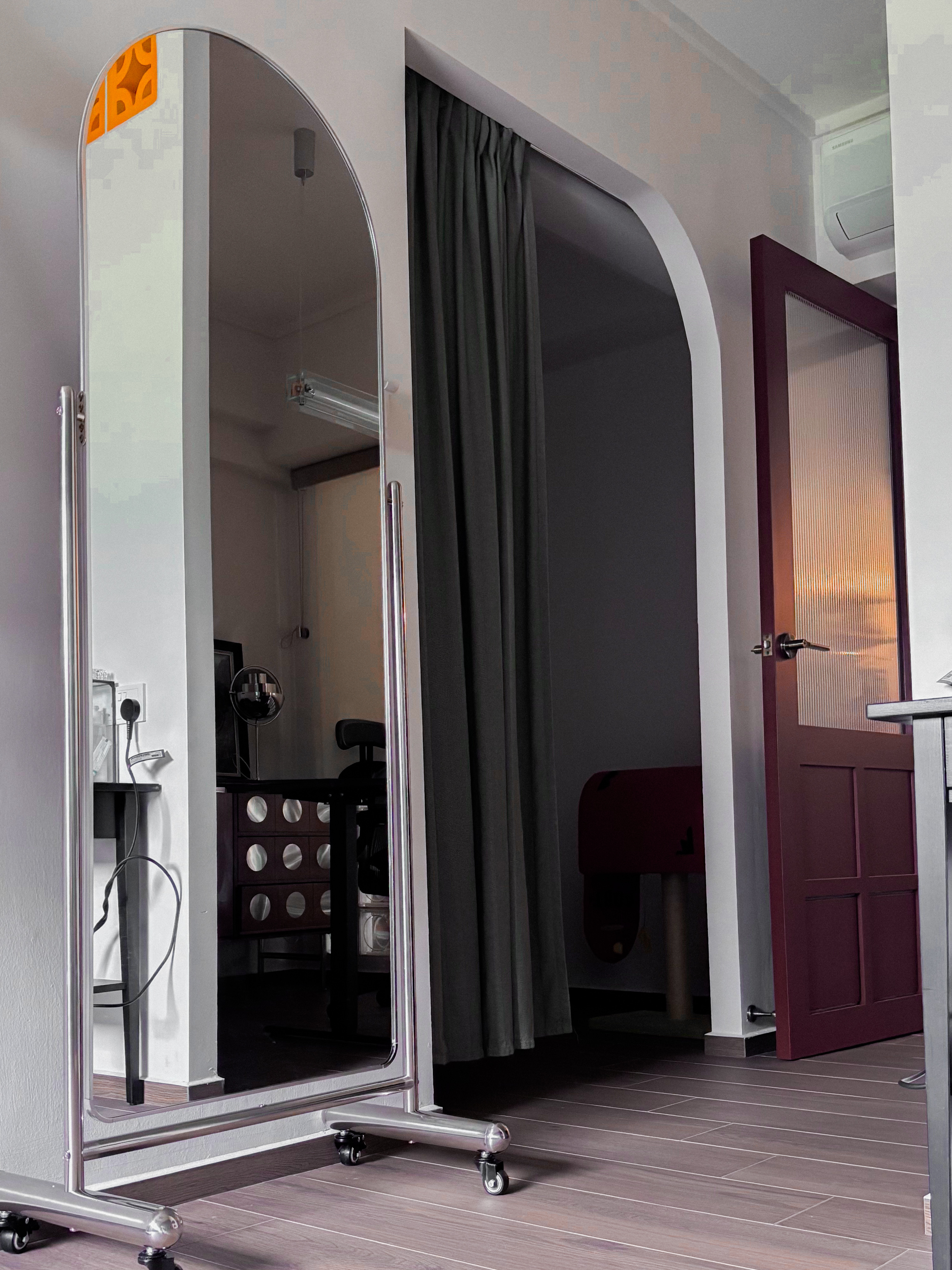 Customer home photo 4: HONEST REVIEW: Vega Arched Movable Mirror 🪞