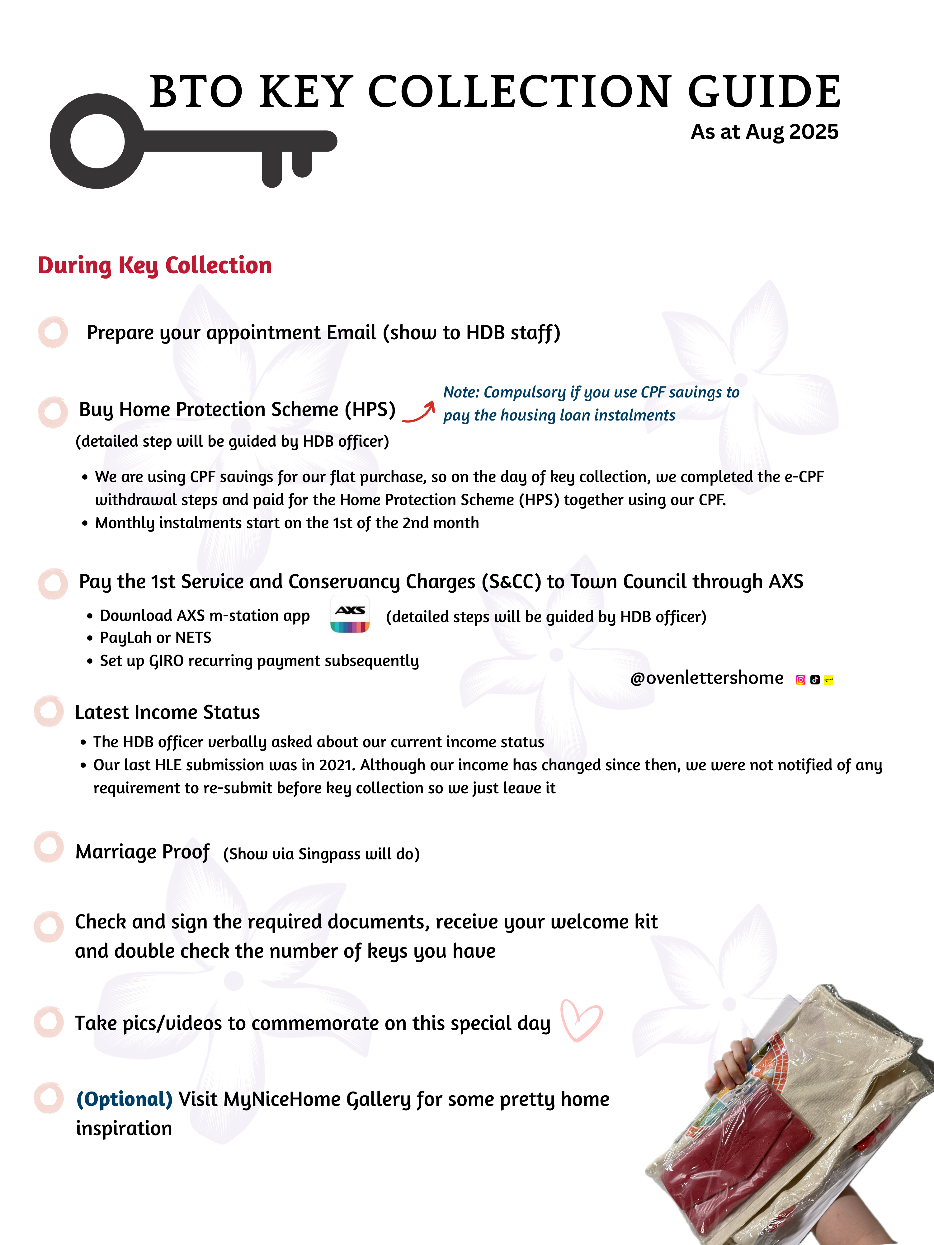 Your full BTO Key Collection Checklist 2025 🏡