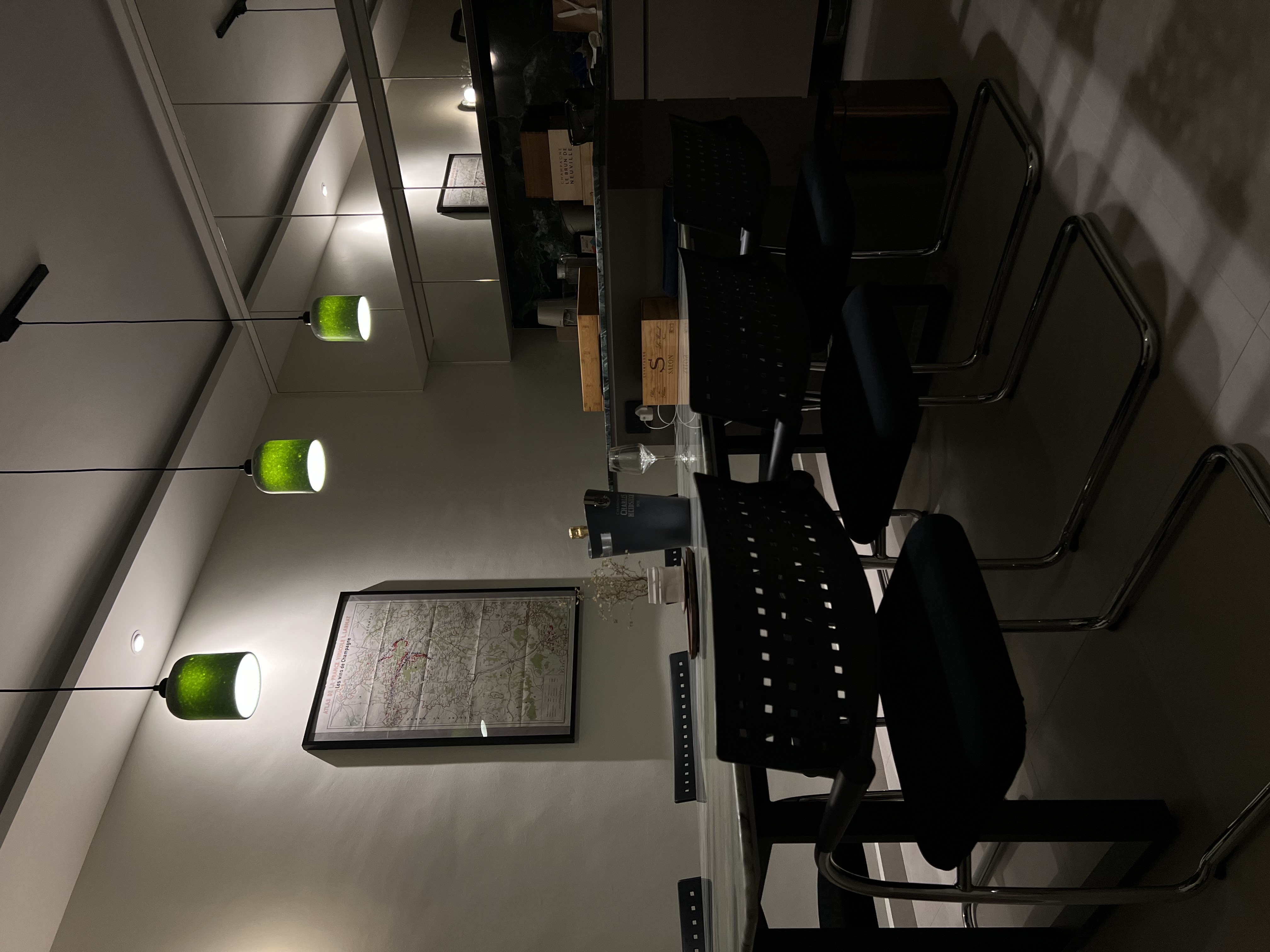 Our dining room becomes a tasting room