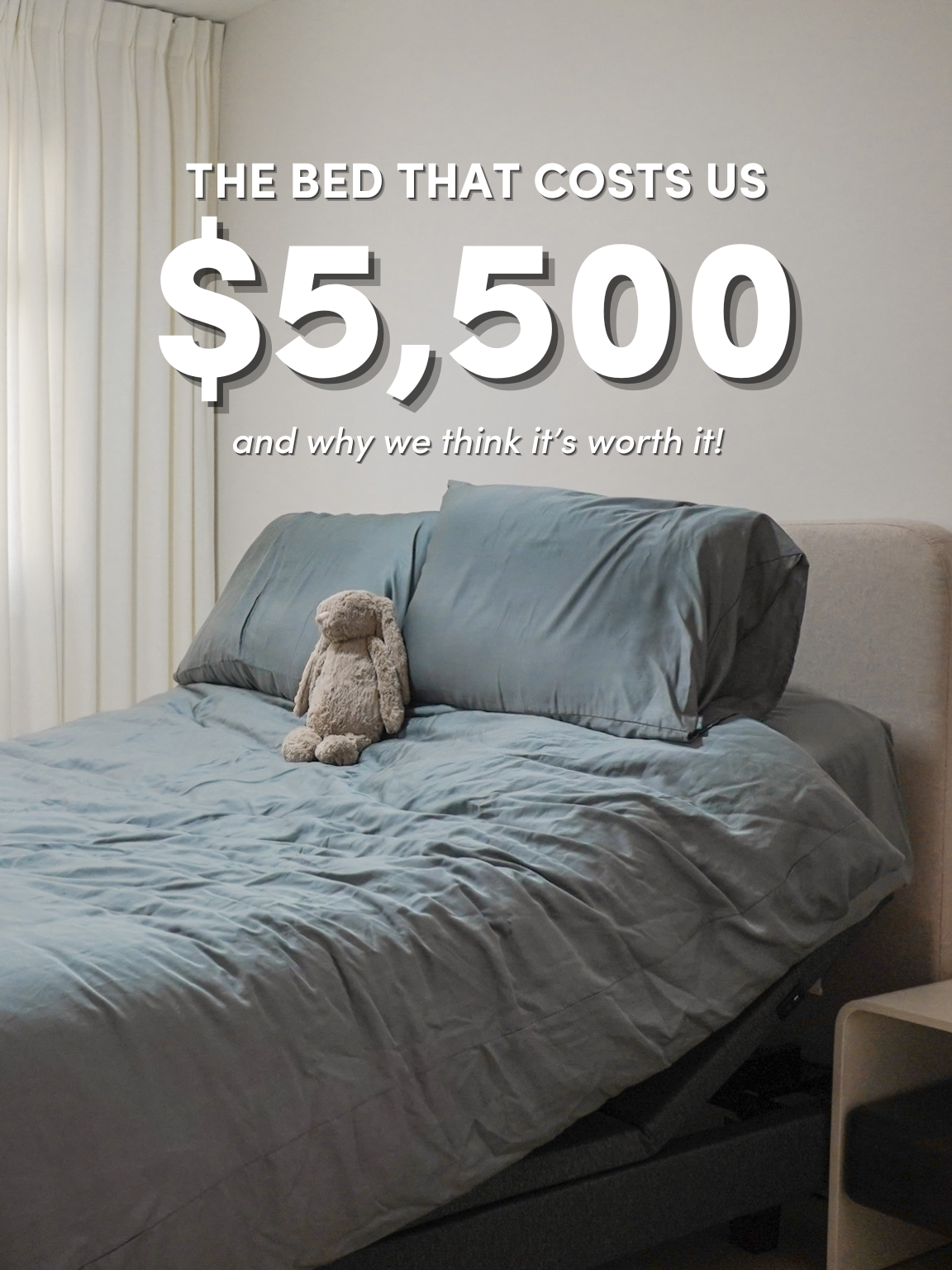 this is the MOST EXPENSIVE THING in the house 🛏️💸