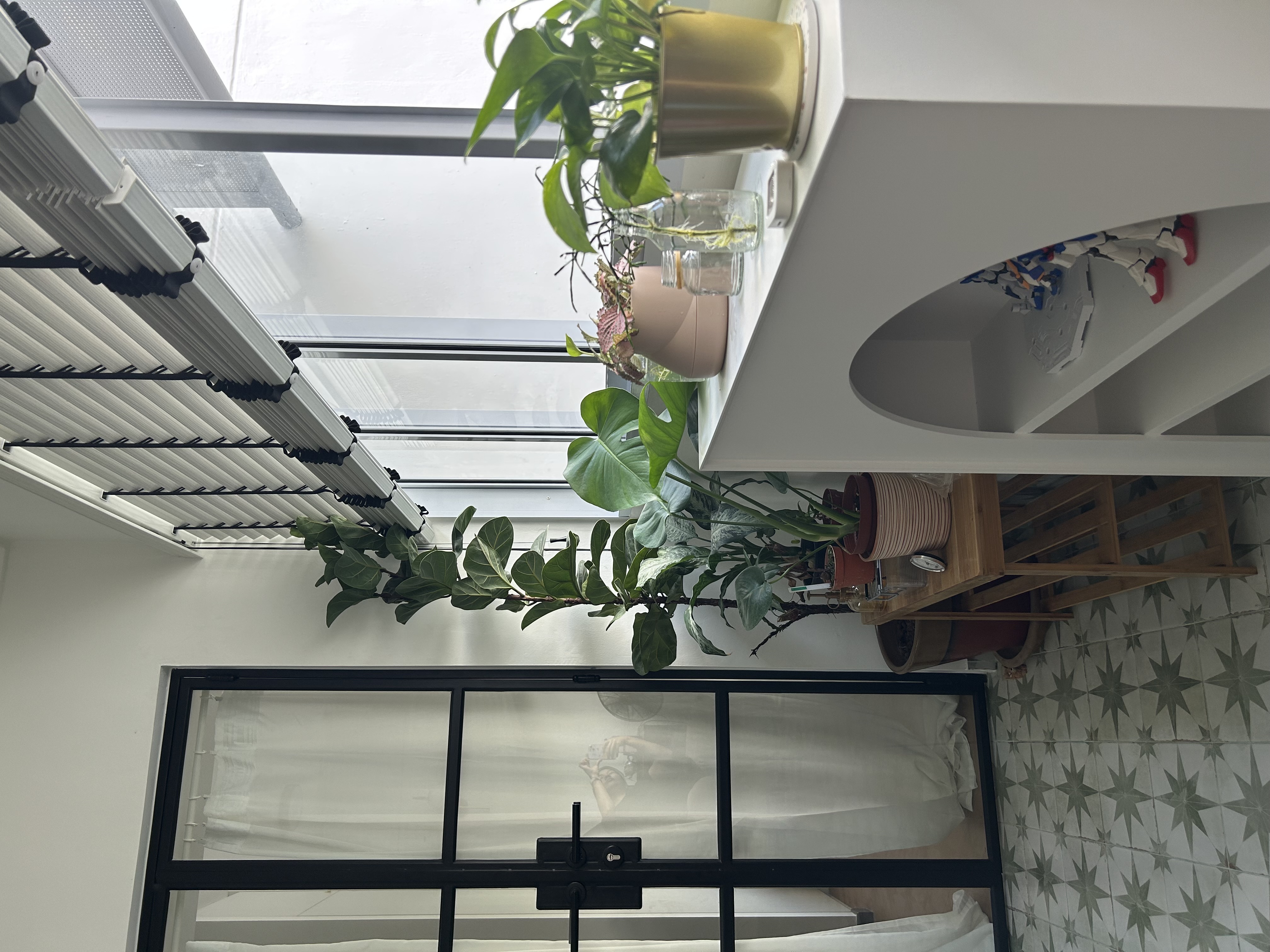 Vintage-tiles-+-plants-+-sun-=-Perfect-workspace