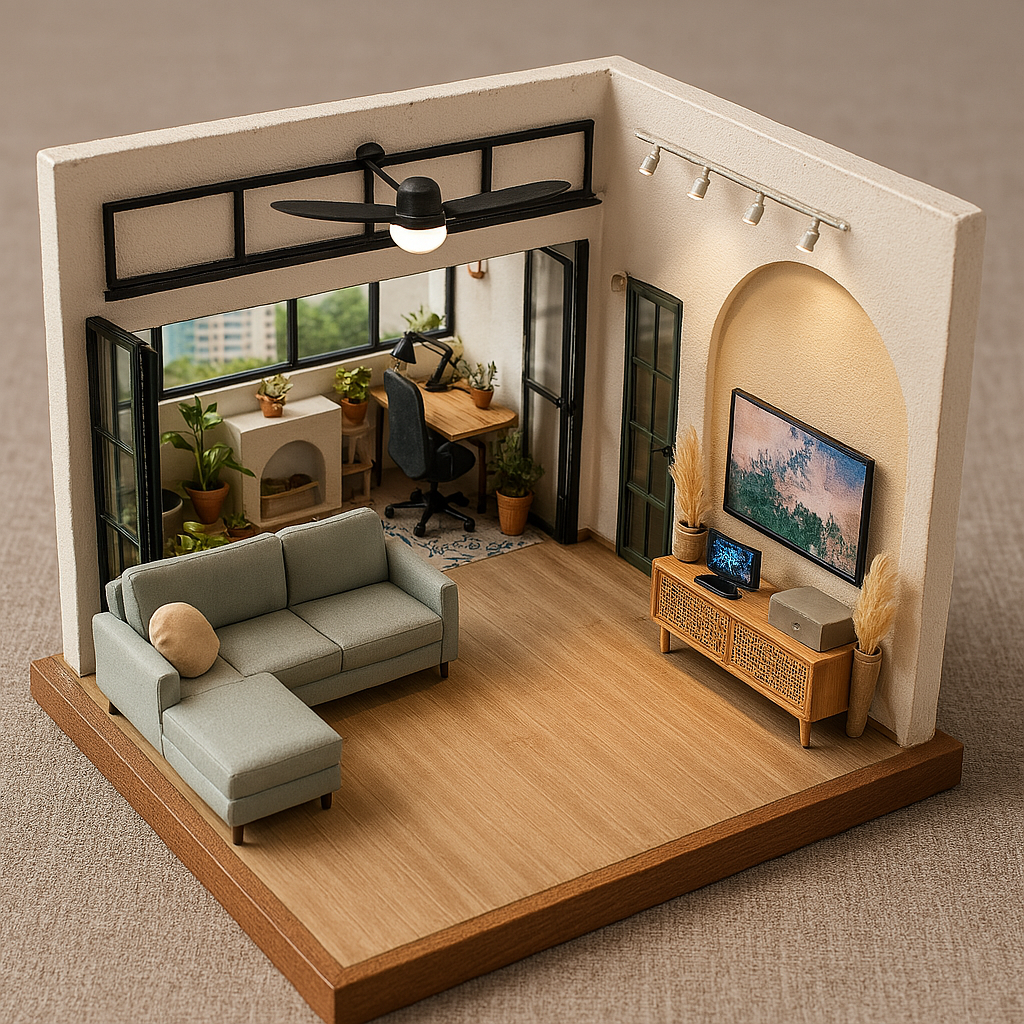 5-rm resale home tour (AI Diorama version)