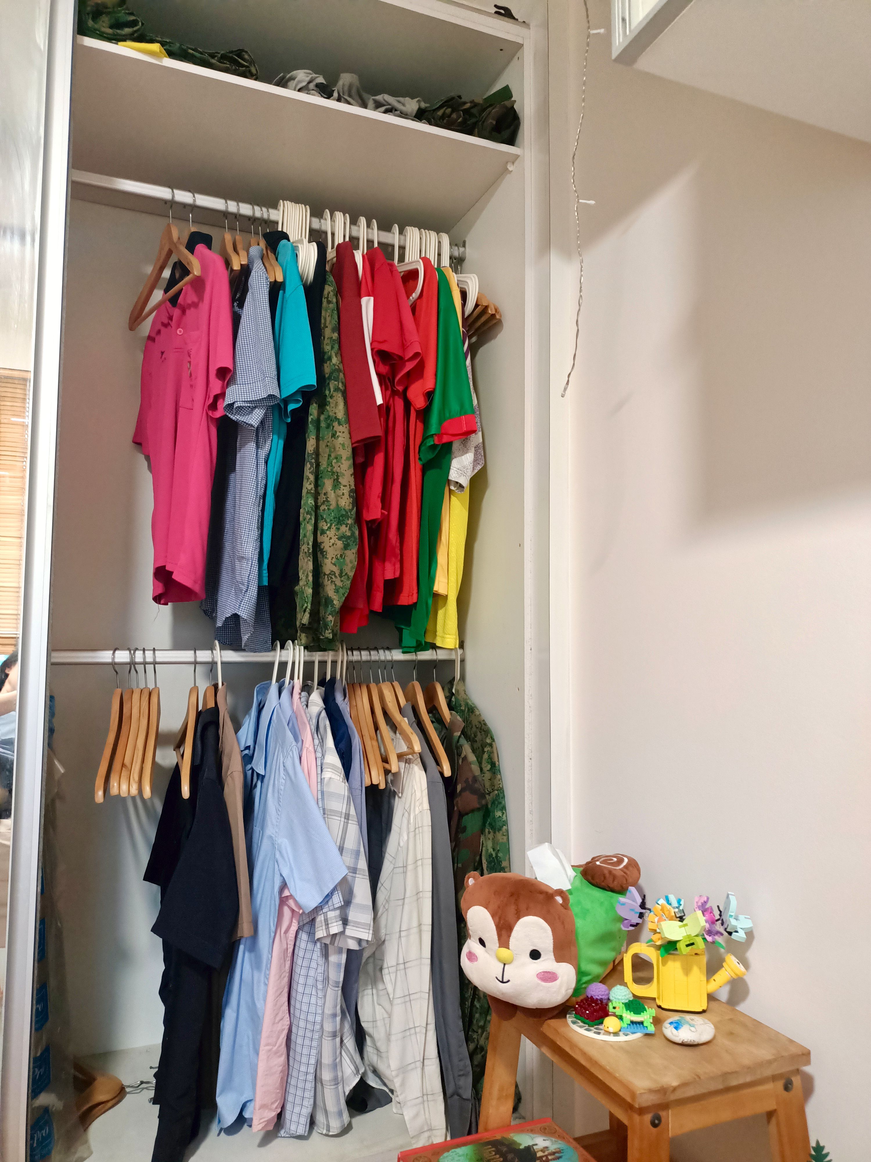 Walk-in wardrobe NOT. A flex!