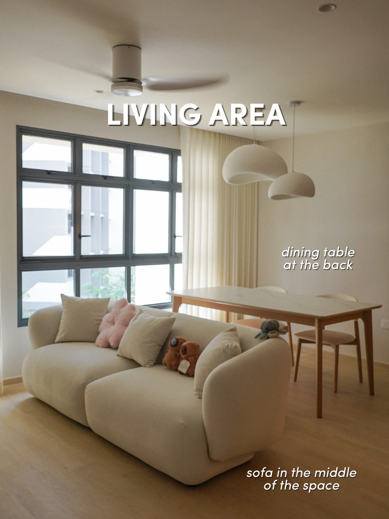 🏠 our 60k BTO: LIVING & DINING ROOM EDITION