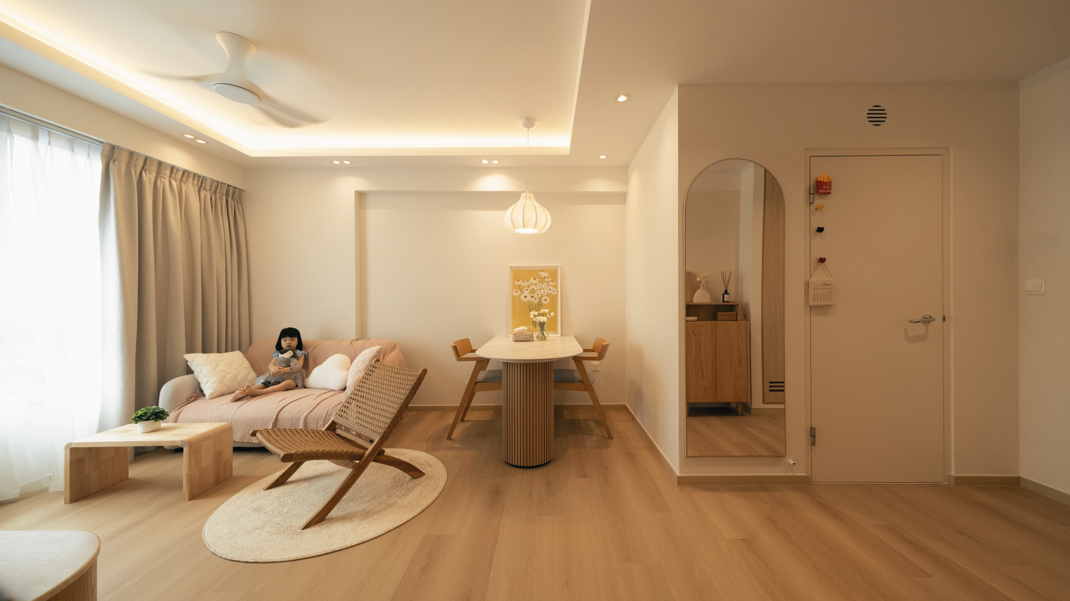 Resale HDB 3-Room Transformation at Upper Serangoon Crescent.