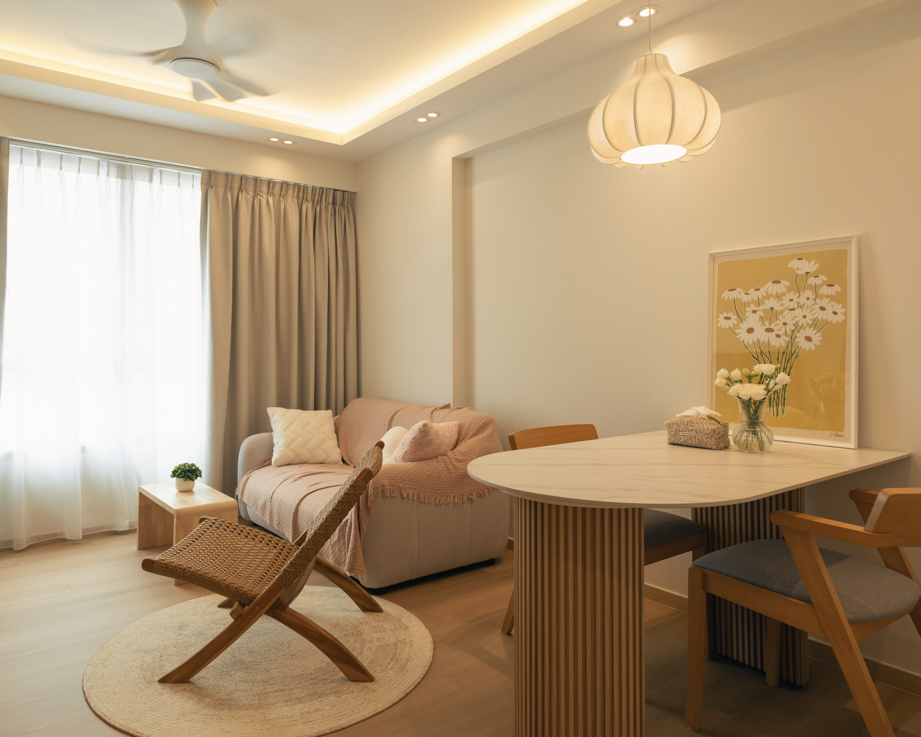 Resale HDB 3-Room Transformation at Upper Serangoon Crescent.