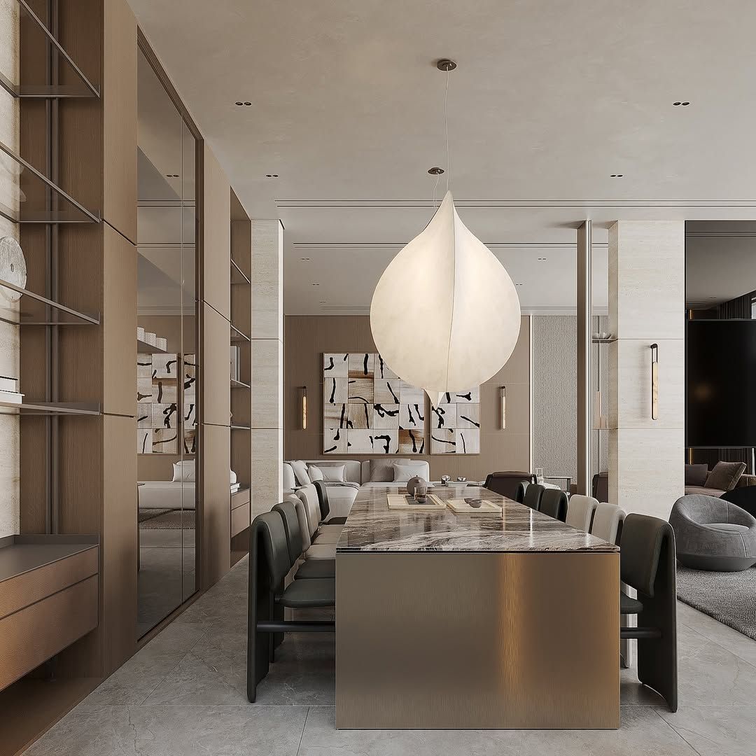 Stylish & modern dining room.