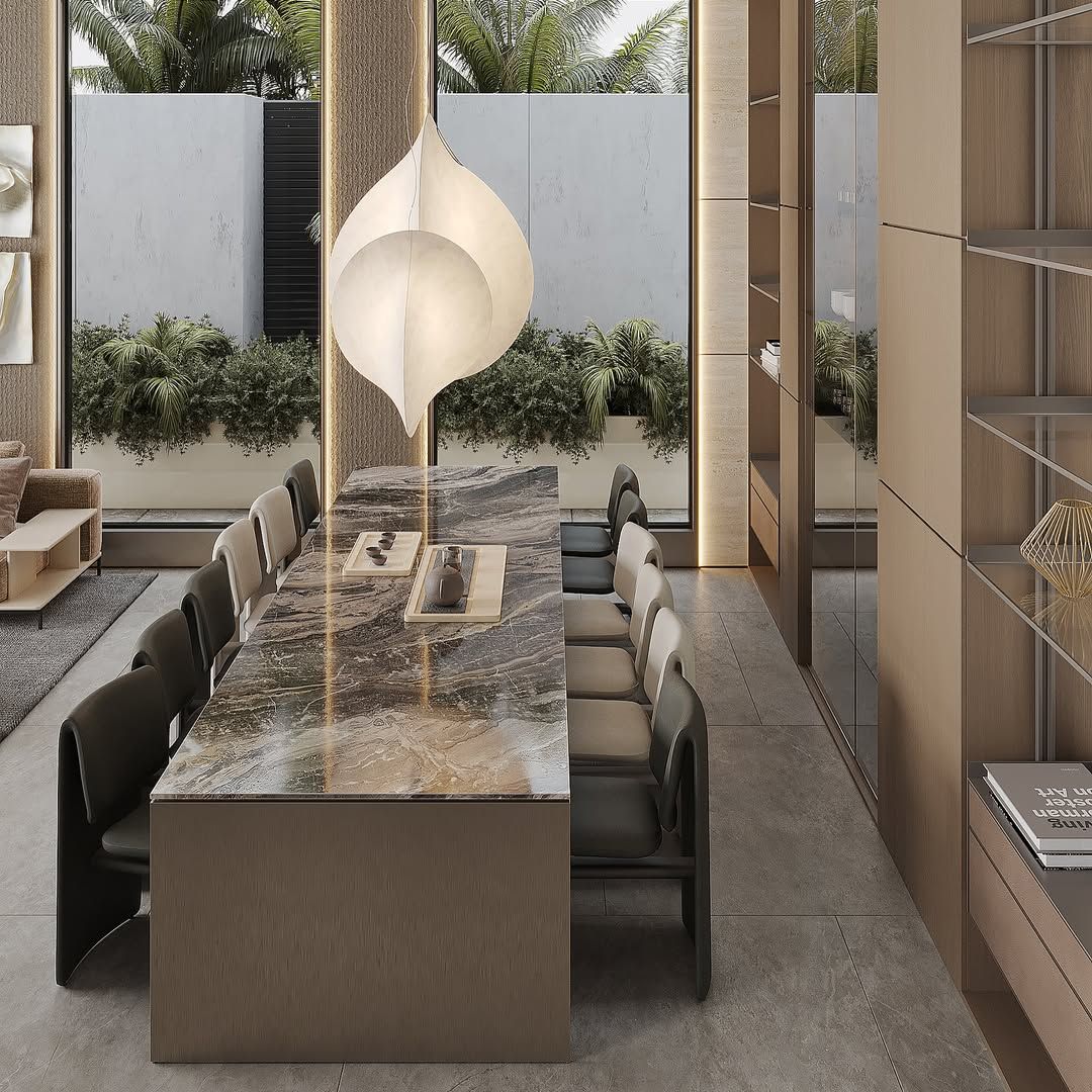 Stylish & modern dining room.