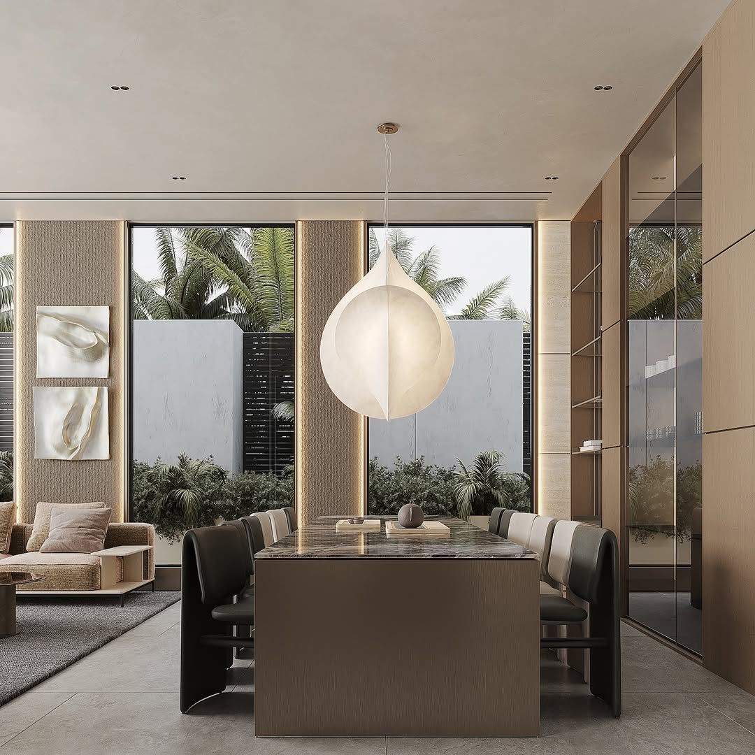 Stylish & modern dining room.