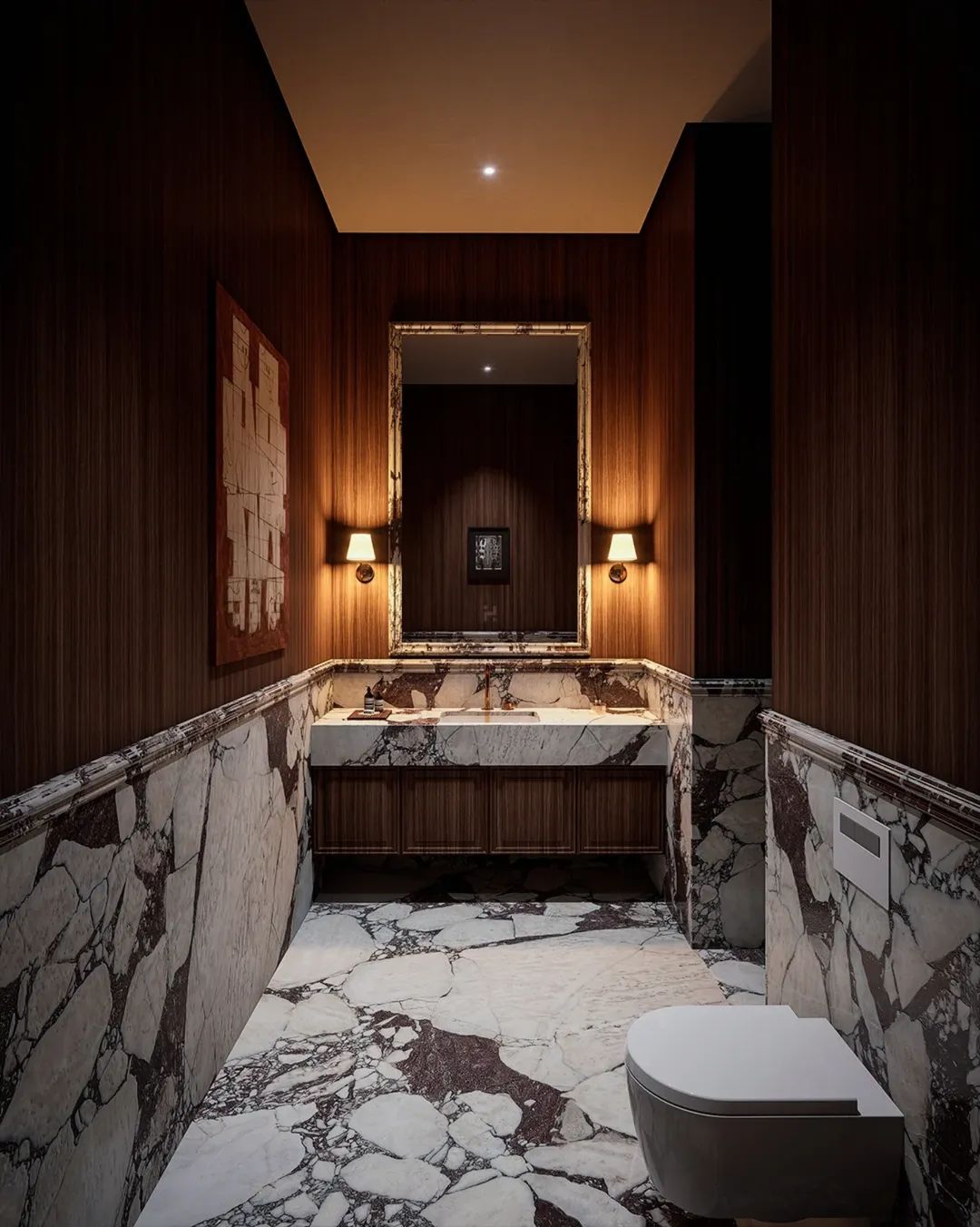 Luxe bathroom interior!