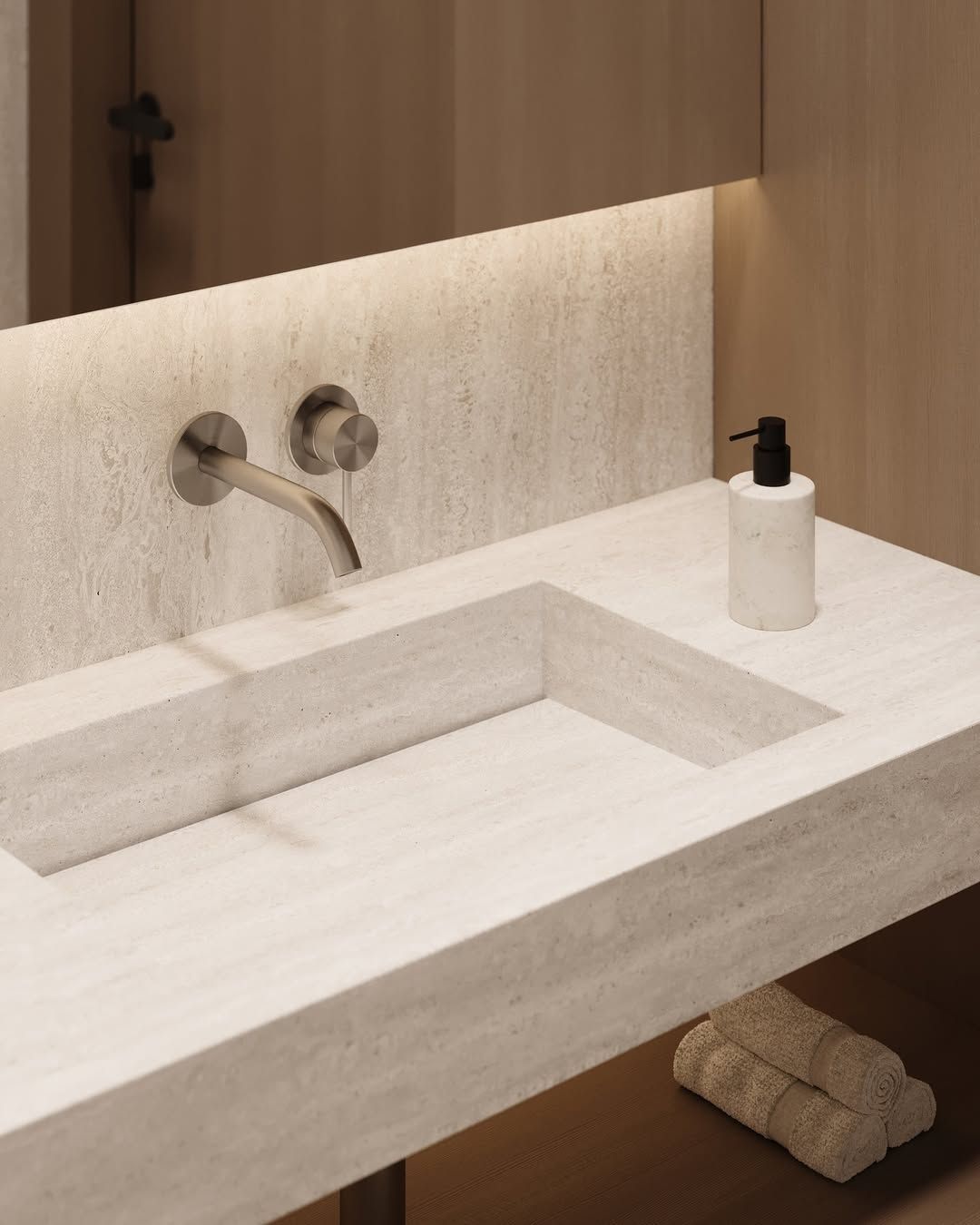 Cozy & modern bathroom design