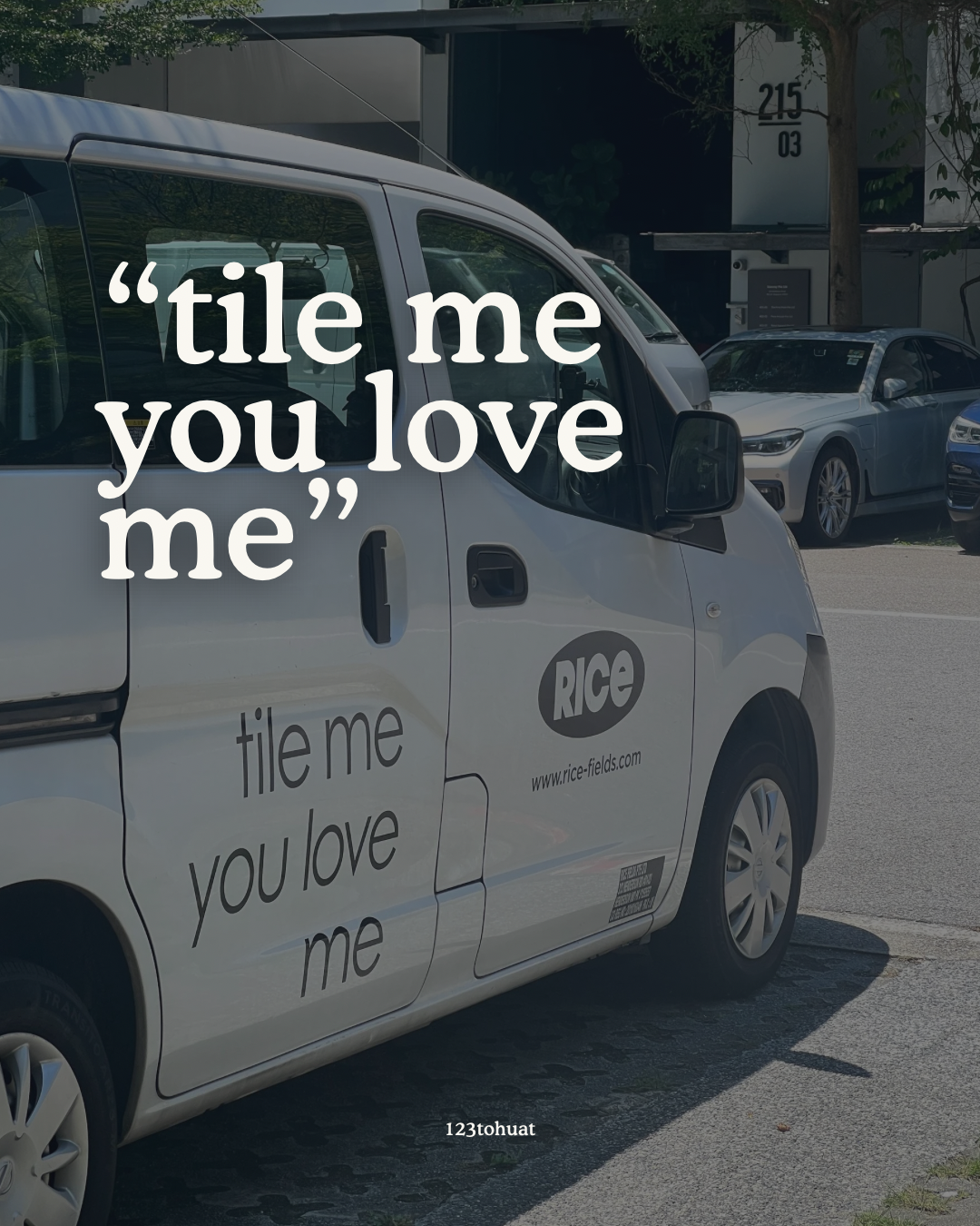 Tile me you love me 💖 We love RICE!