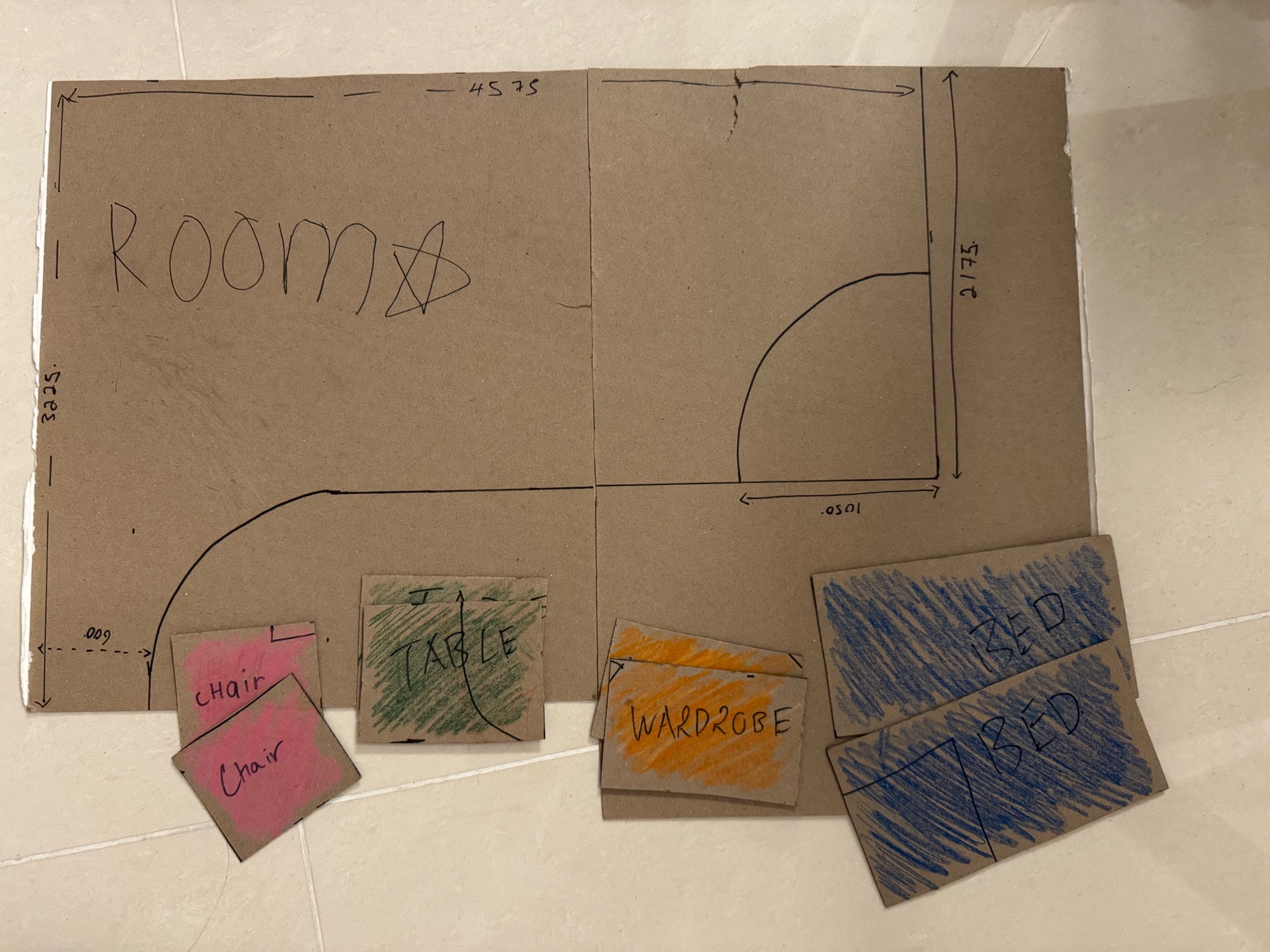 Visualising the kids’ room layout