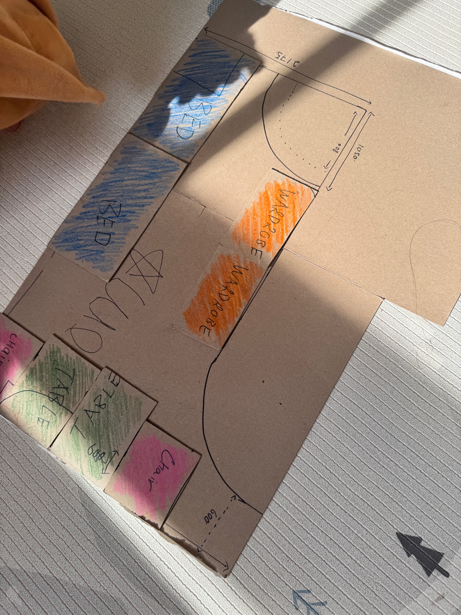 Visualising the kids’ room layout