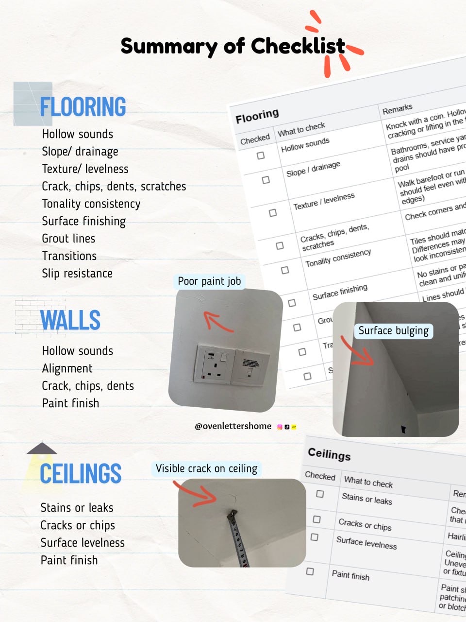 BTO Home Defect Checklist - What to Look Out For 📌🔍