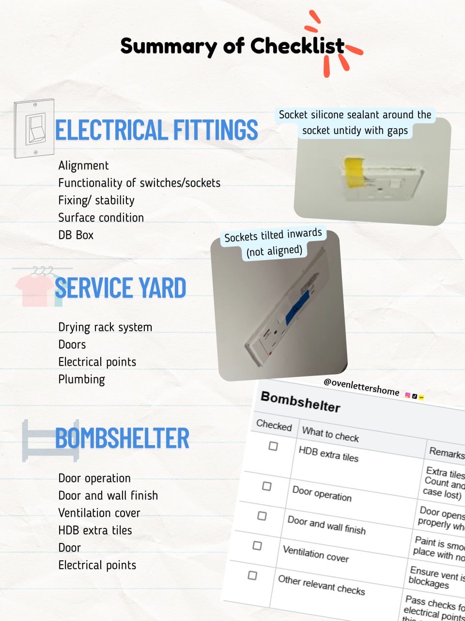 BTO Home Defect Checklist - What to Look Out For 📌🔍
