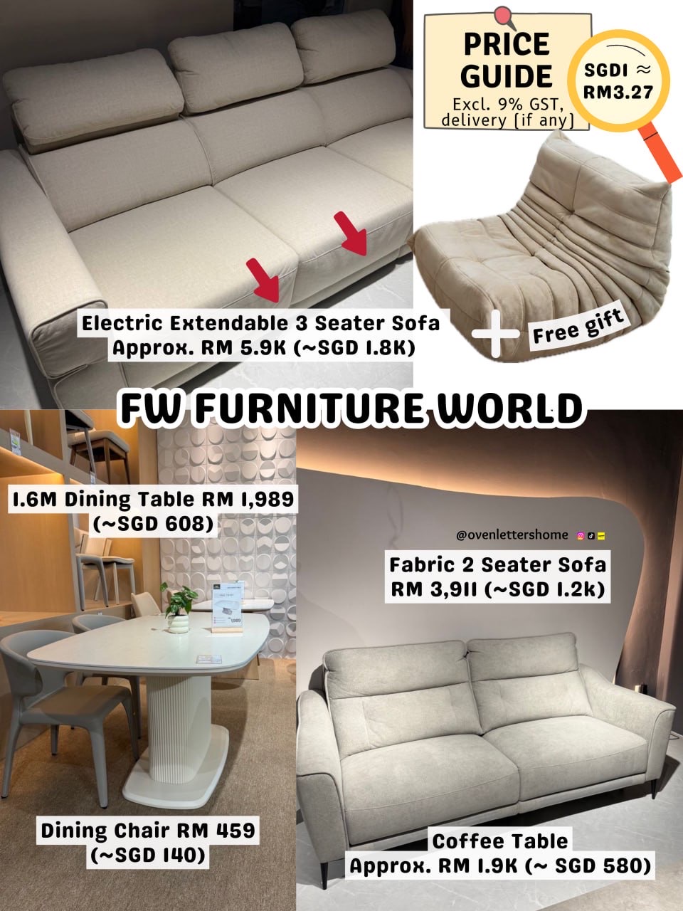 JB Furniture Hunting - 13 Furniture / Bedding Stores + PRICE GUIDE
