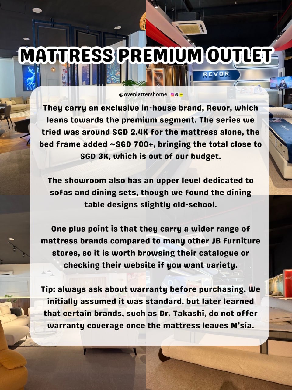 JB Furniture Hunting - 13 Furniture / Bedding Stores + PRICE GUIDE