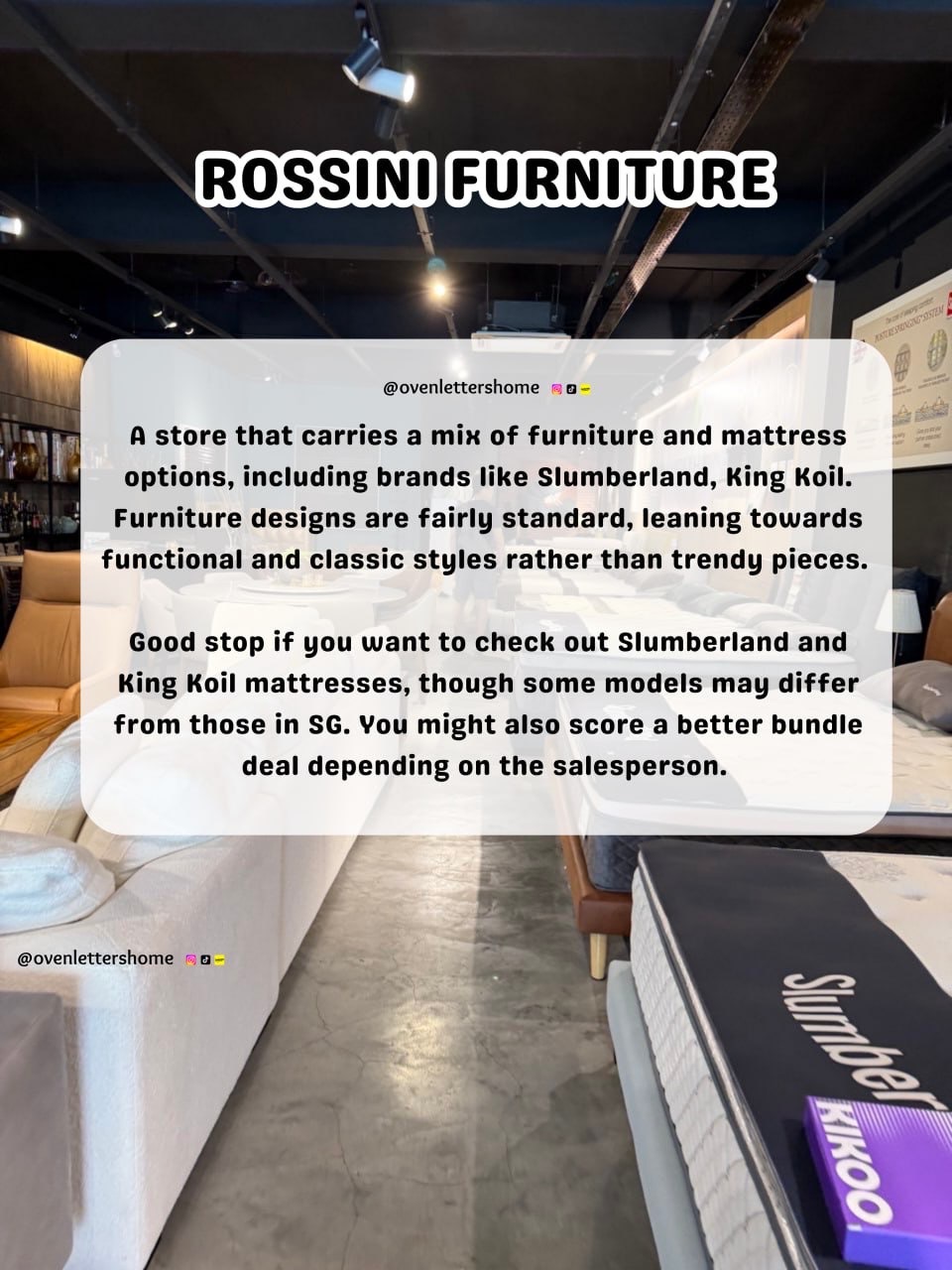 JB Furniture Hunting - 13 Furniture / Bedding Stores + PRICE GUIDE