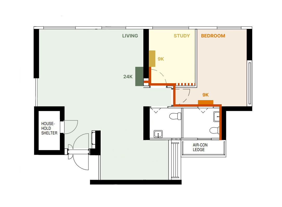 Aircon-open-trunking-or-box-up?