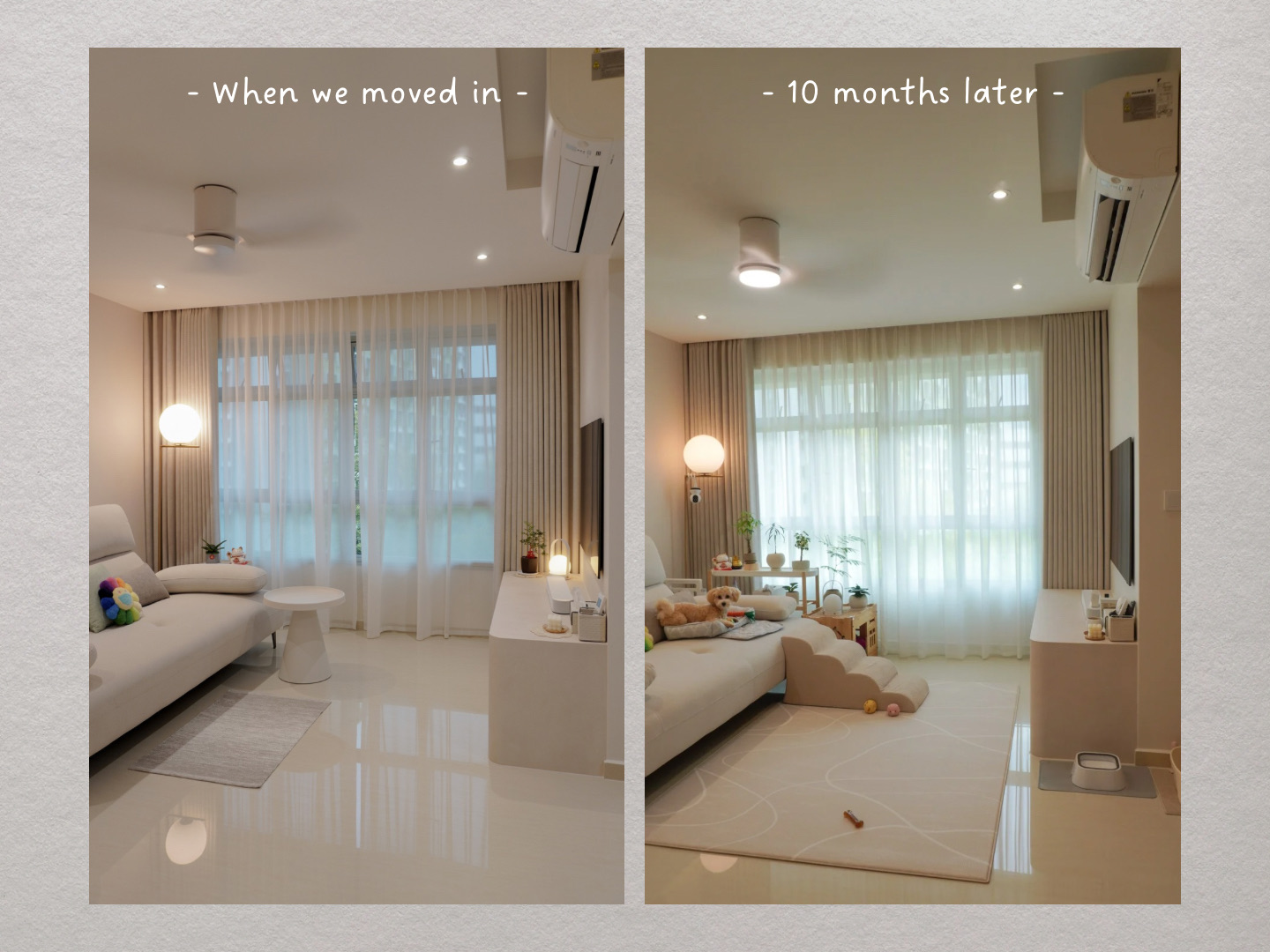 Customer home photo 4: From Minimal to Lived-In 🤍 | Life With & Without Toffy
