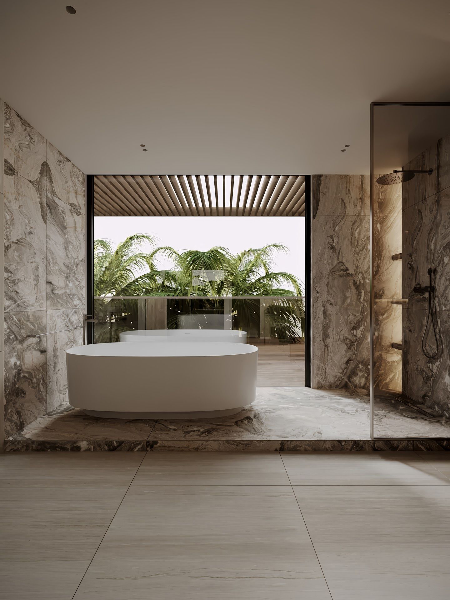 Luxurious bathroom and walk in wardrobe!