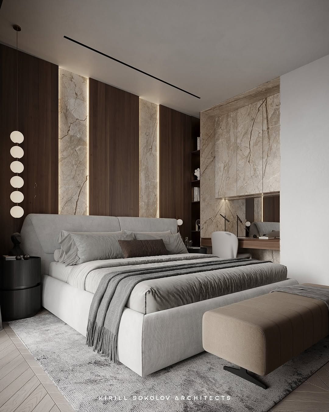 Cozy bedroom interior