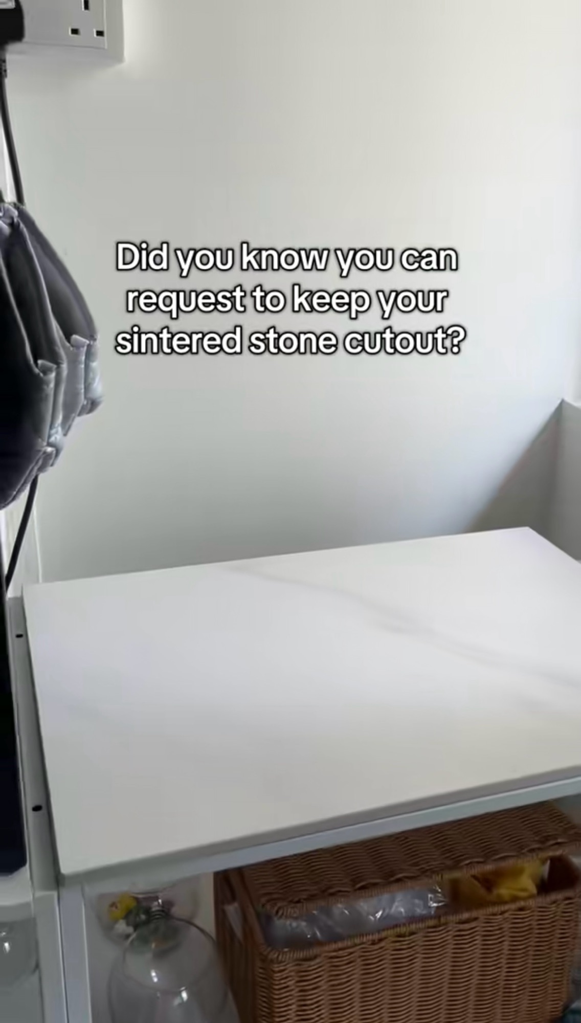Did you know you can request to keep your sintered stone cutouts?