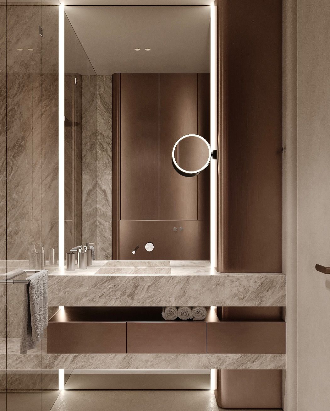 Luxurious modern bathroom